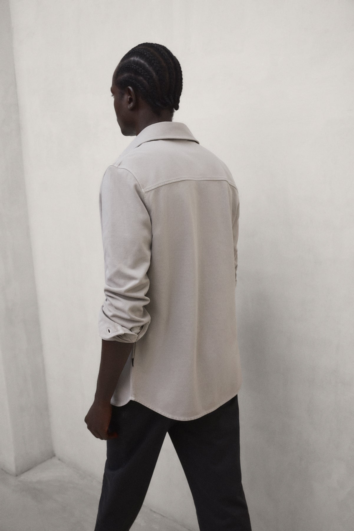 CHEMISE GOTHAM GRIS CLAIR
