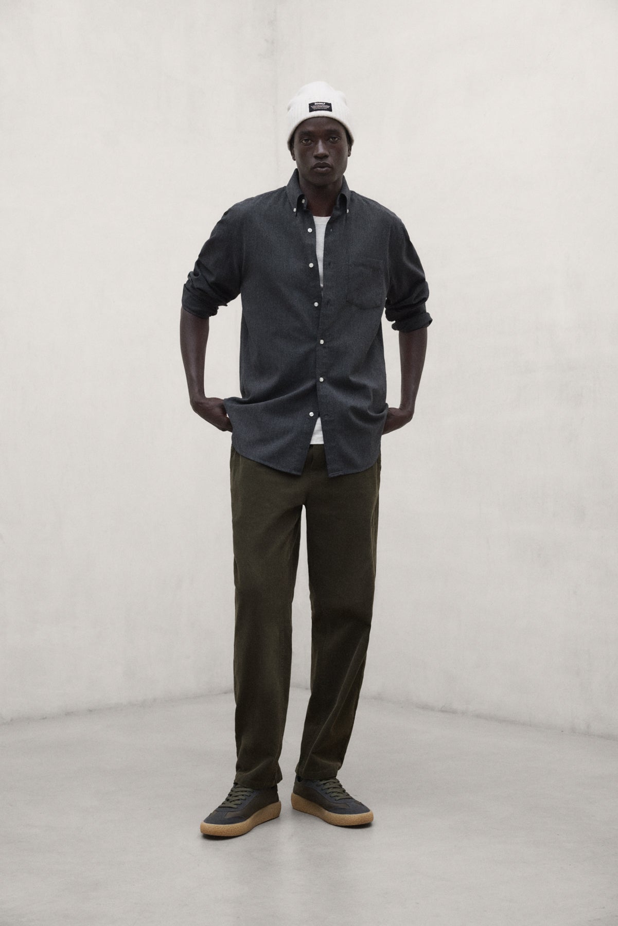 CHEMISE JAVIER GRIS FONCÉ