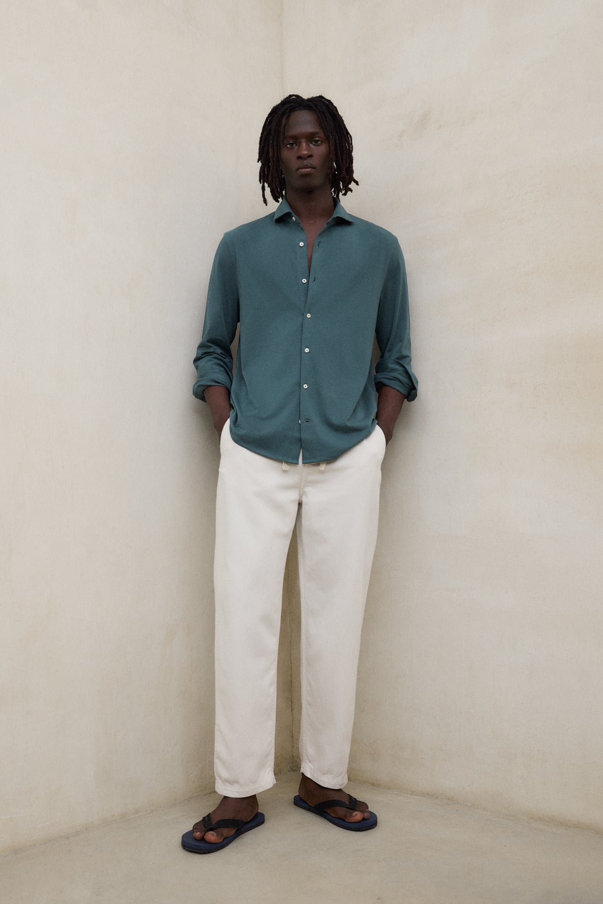 CHEMISE MOLE VERTE