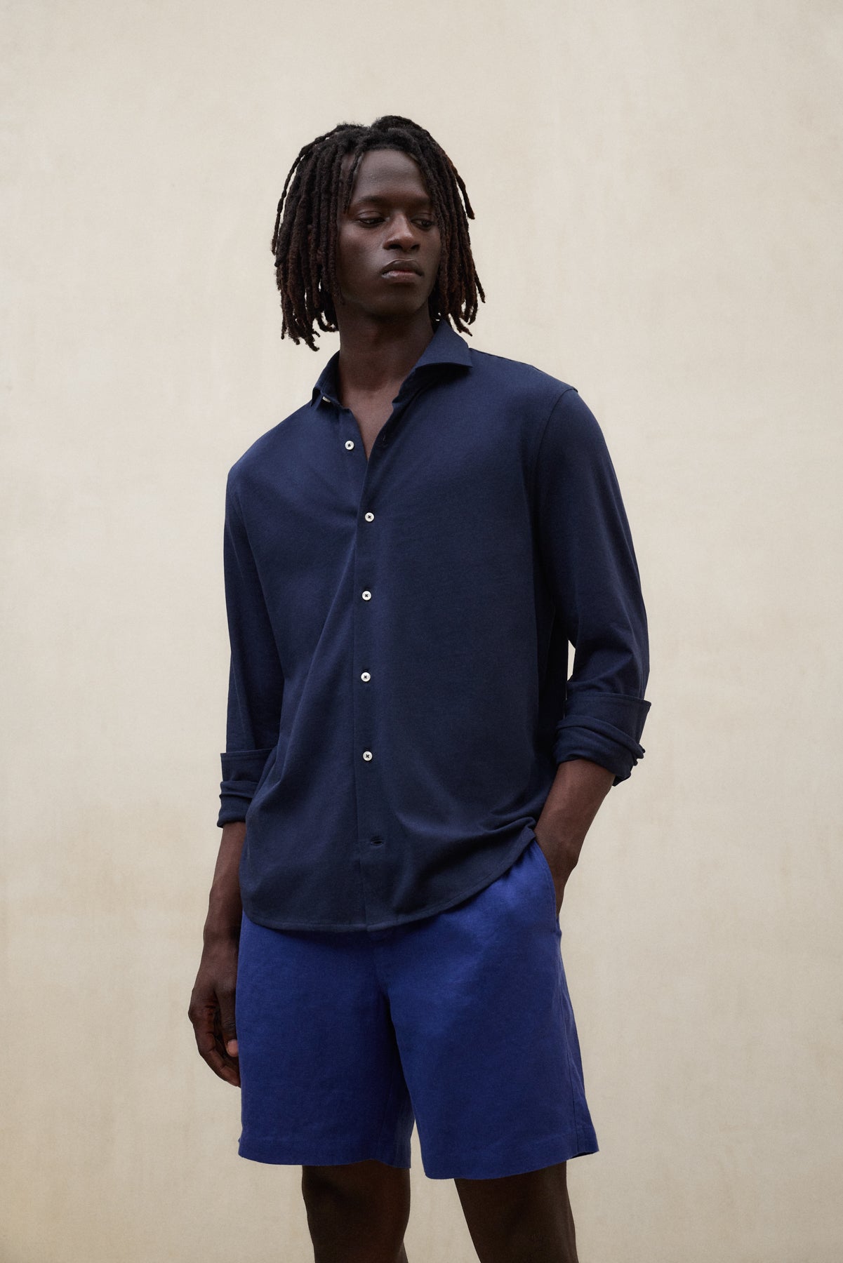 CHEMISE MOLE BLEU MARINE
