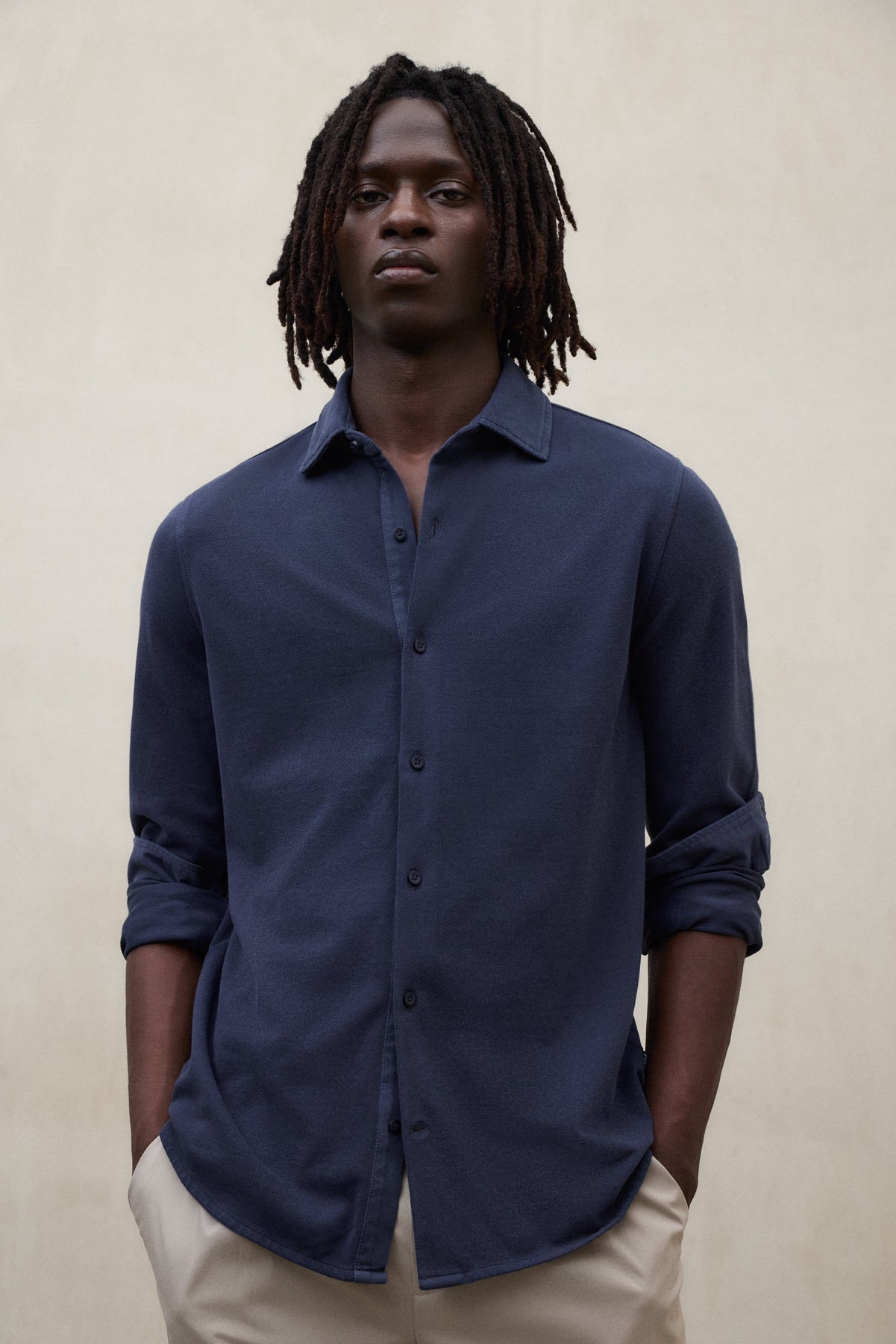 CHEMISE NEW GOTHAM BLEU MARINE