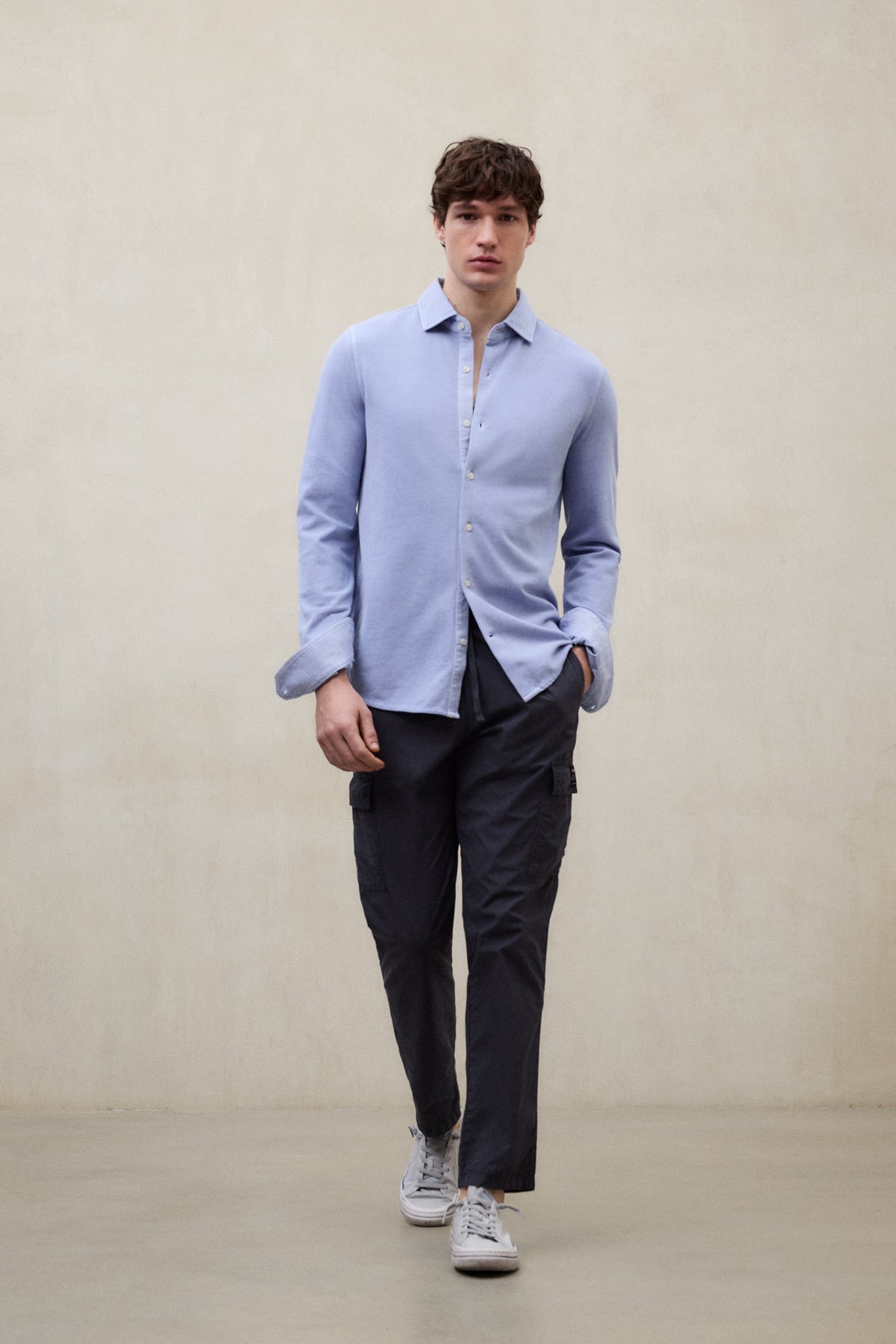HEMD NEW GOTHAM BLAU