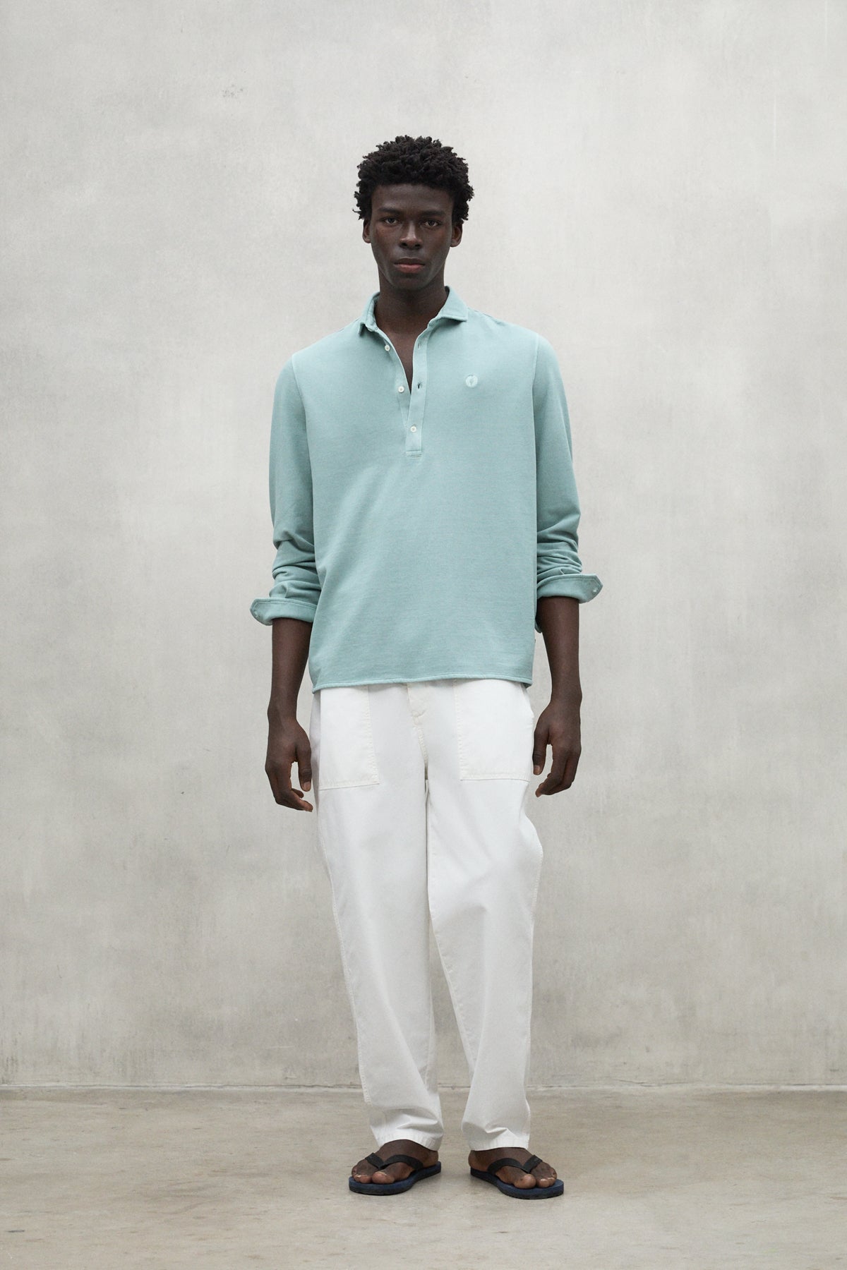 CAMICIA POL PIQUE VERDE