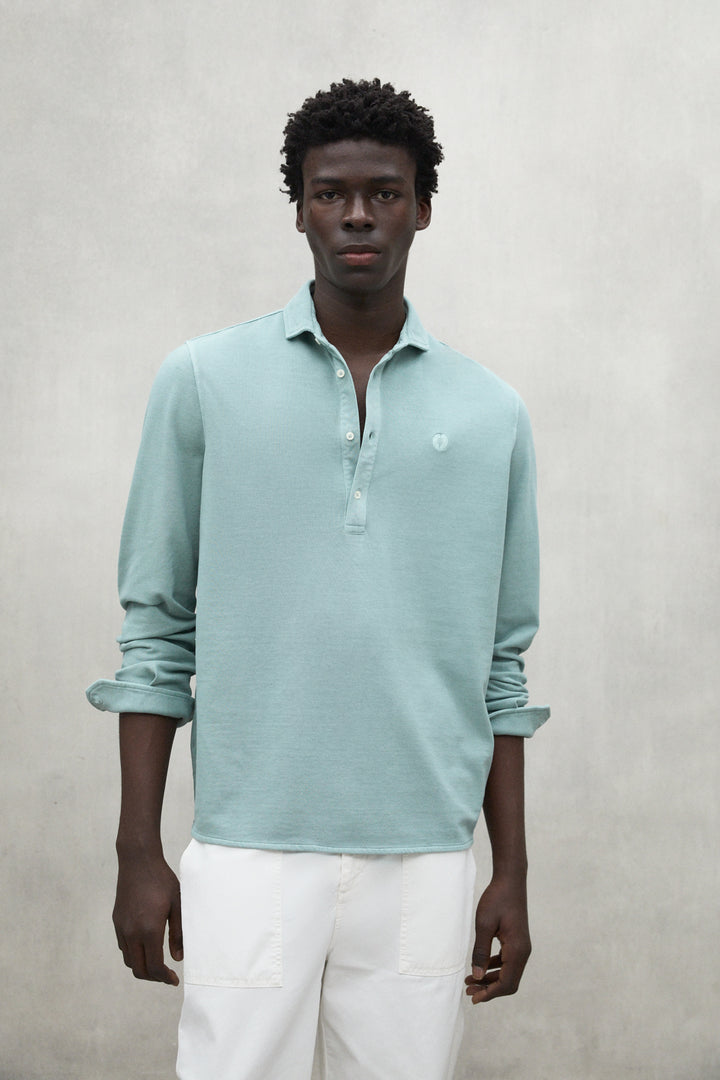 GREEN POL PIQUE SHIRT