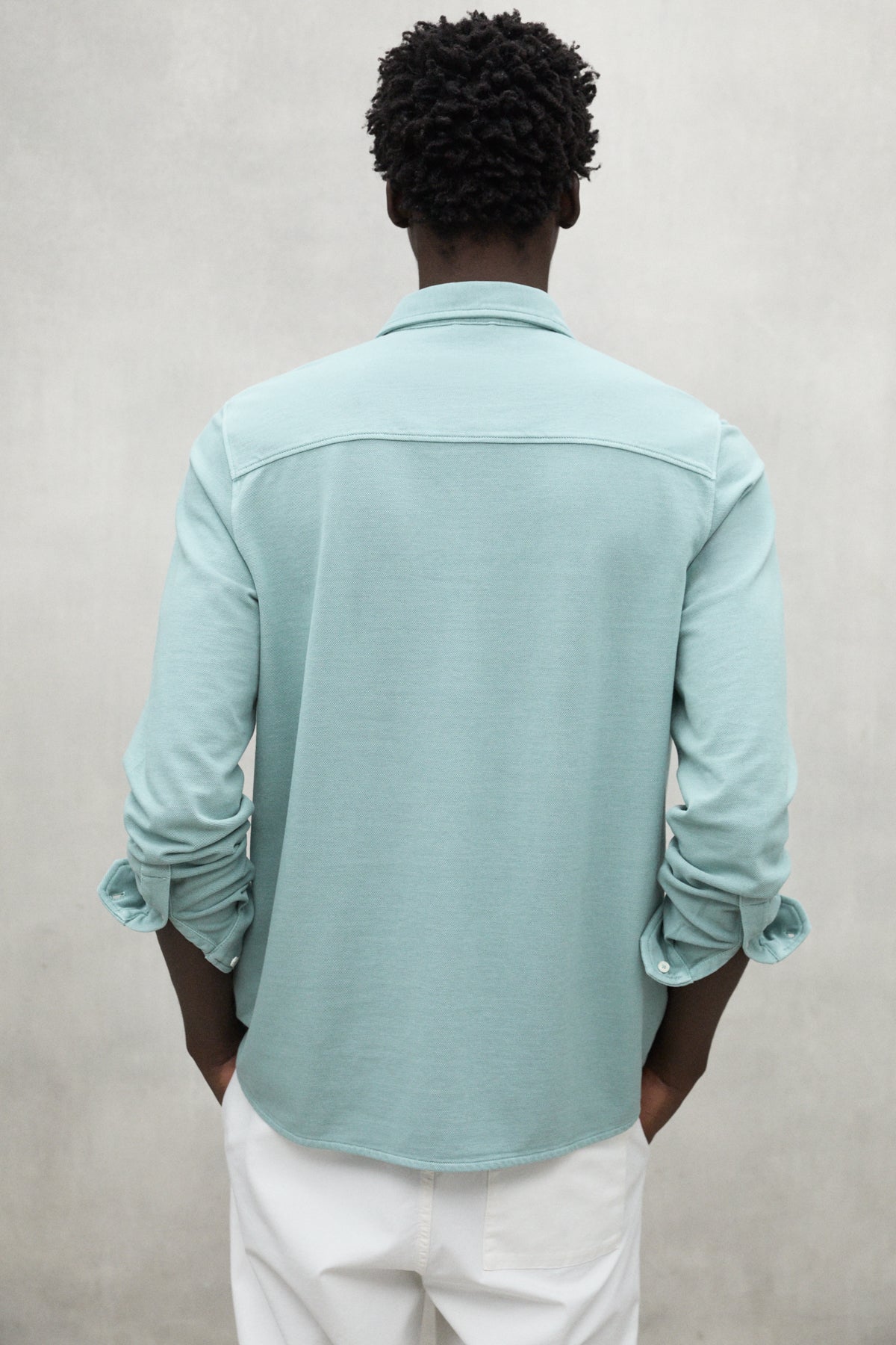 GREEN POL PIQUE SHIRT