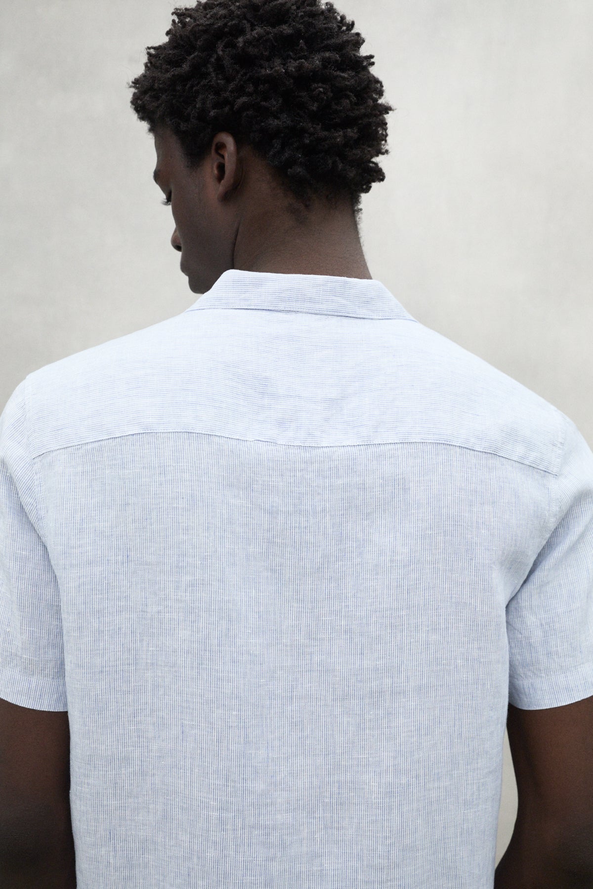 NAVY BLUE AND WHITE SUTAR SHIRT