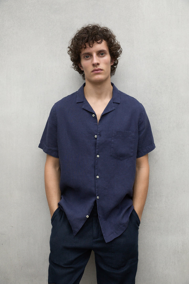 CAMISA SUTAR AZUL MARINO