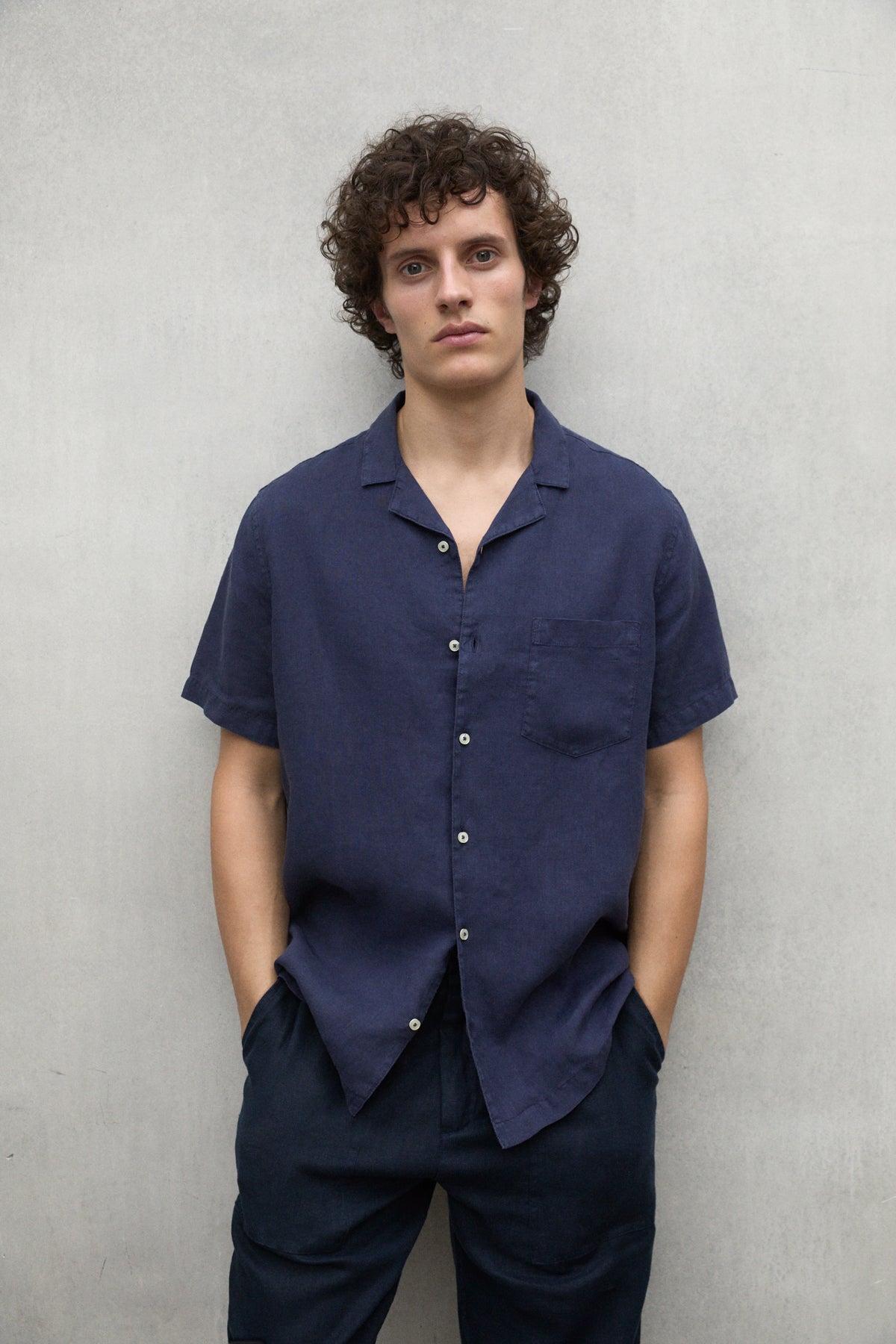 CAMISA SUTAR AZUL MARINO