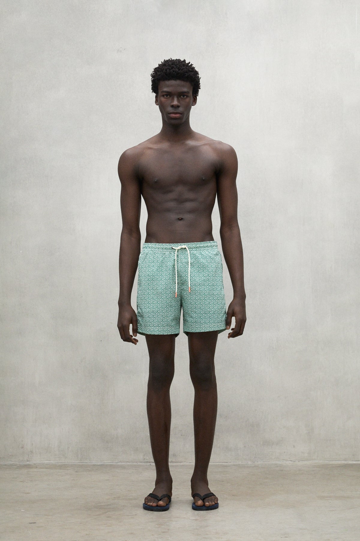 GREEN BEQUIA SWIM TRUNKS