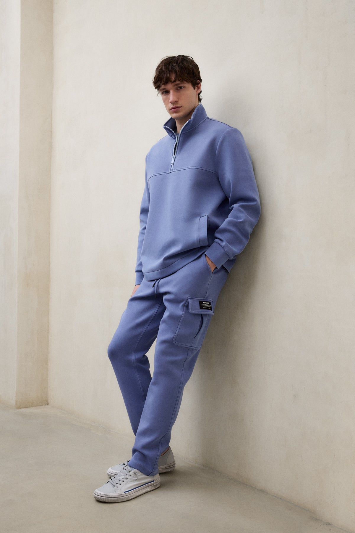 ALEX BLUE NEOPRENE SWEATSHIRT