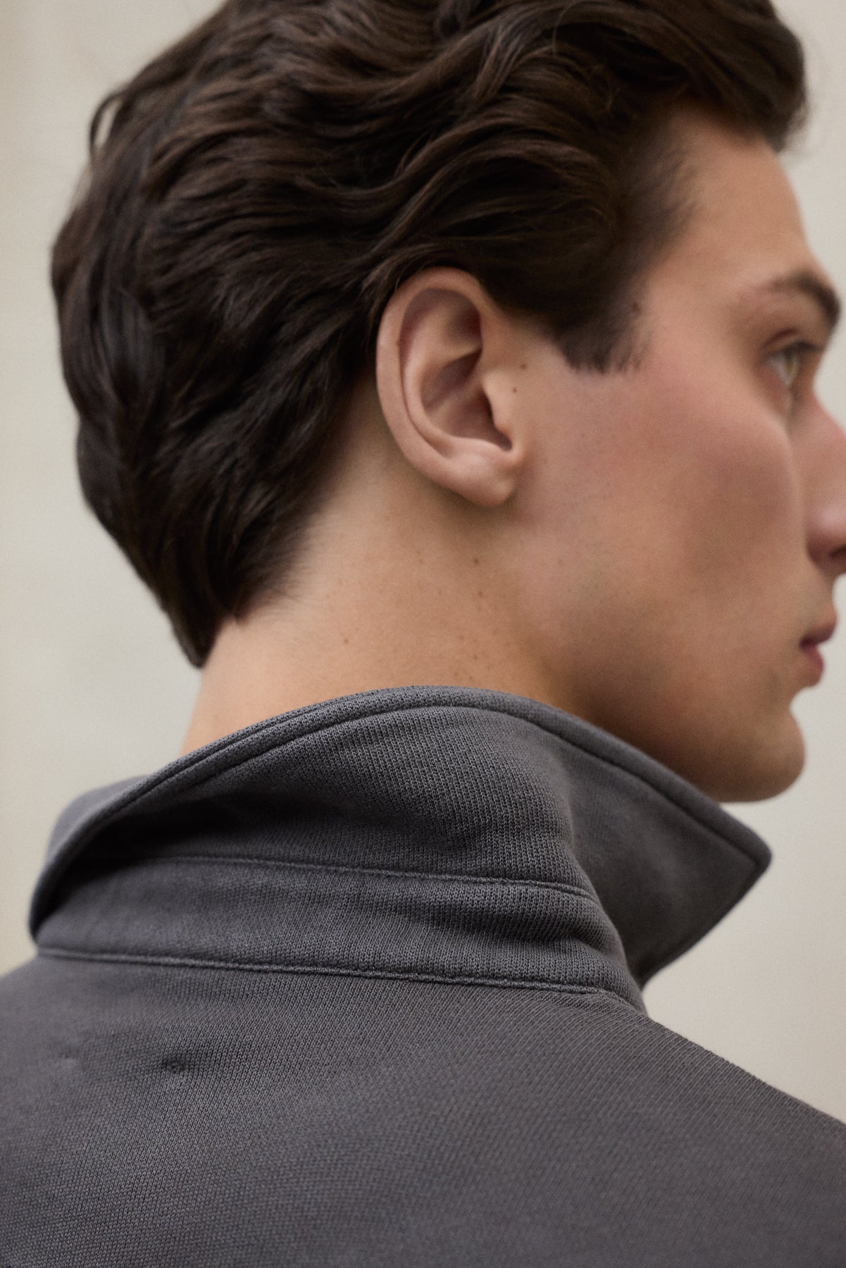 SWEATSHIRT POLO BRENDAN DUNKELGRAU