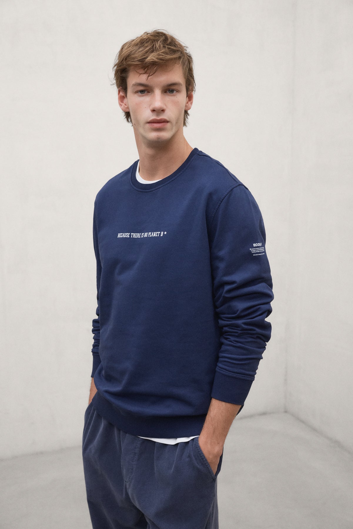 SWEAT-SHIRT DISA BLEU MARINE