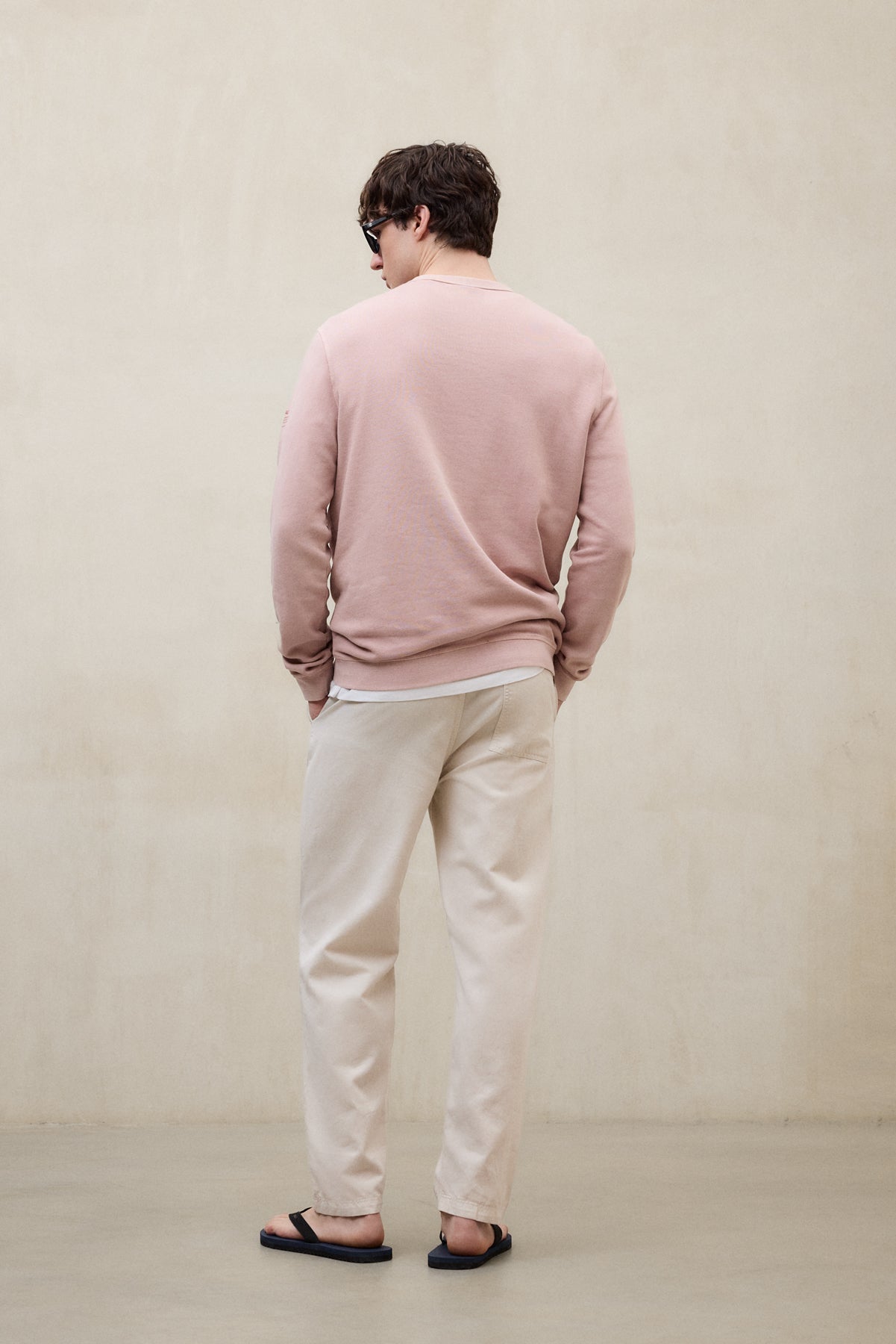 SWEATSHIRT GOLA ROSA