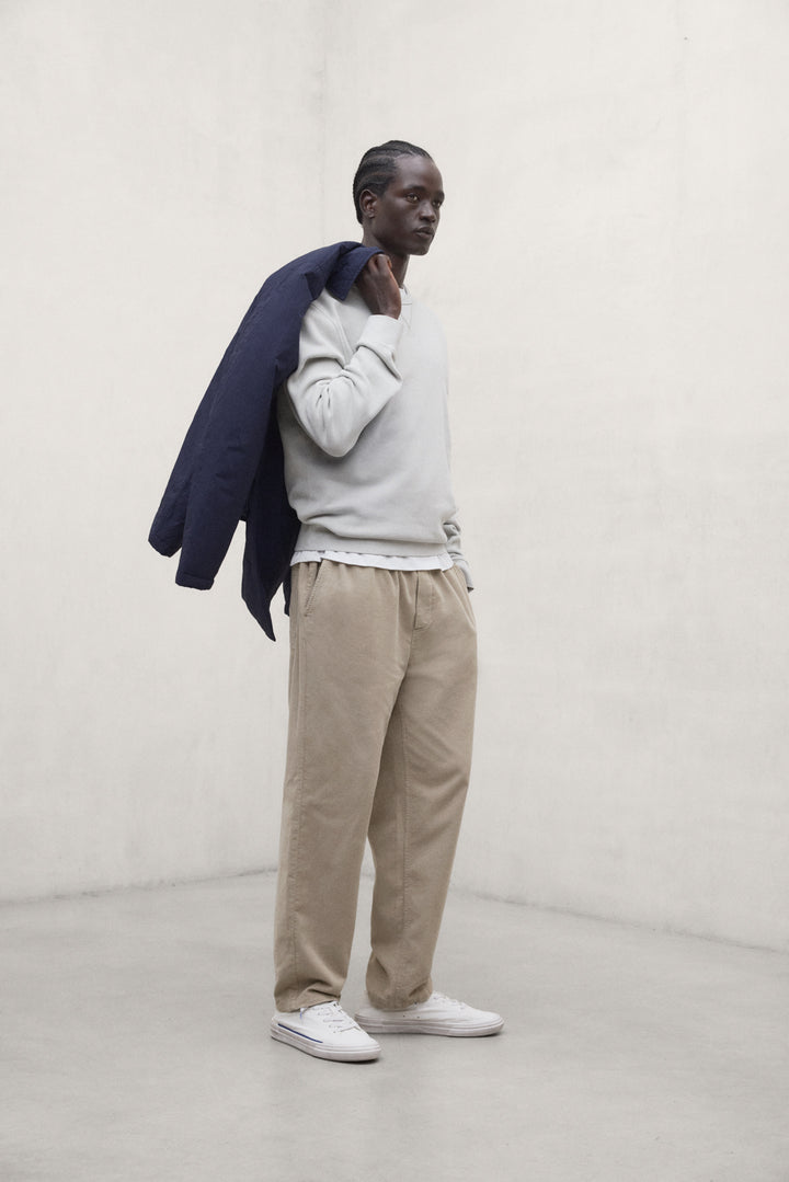 SWEAT-SHIRT GOLA GRIS CLAIR
