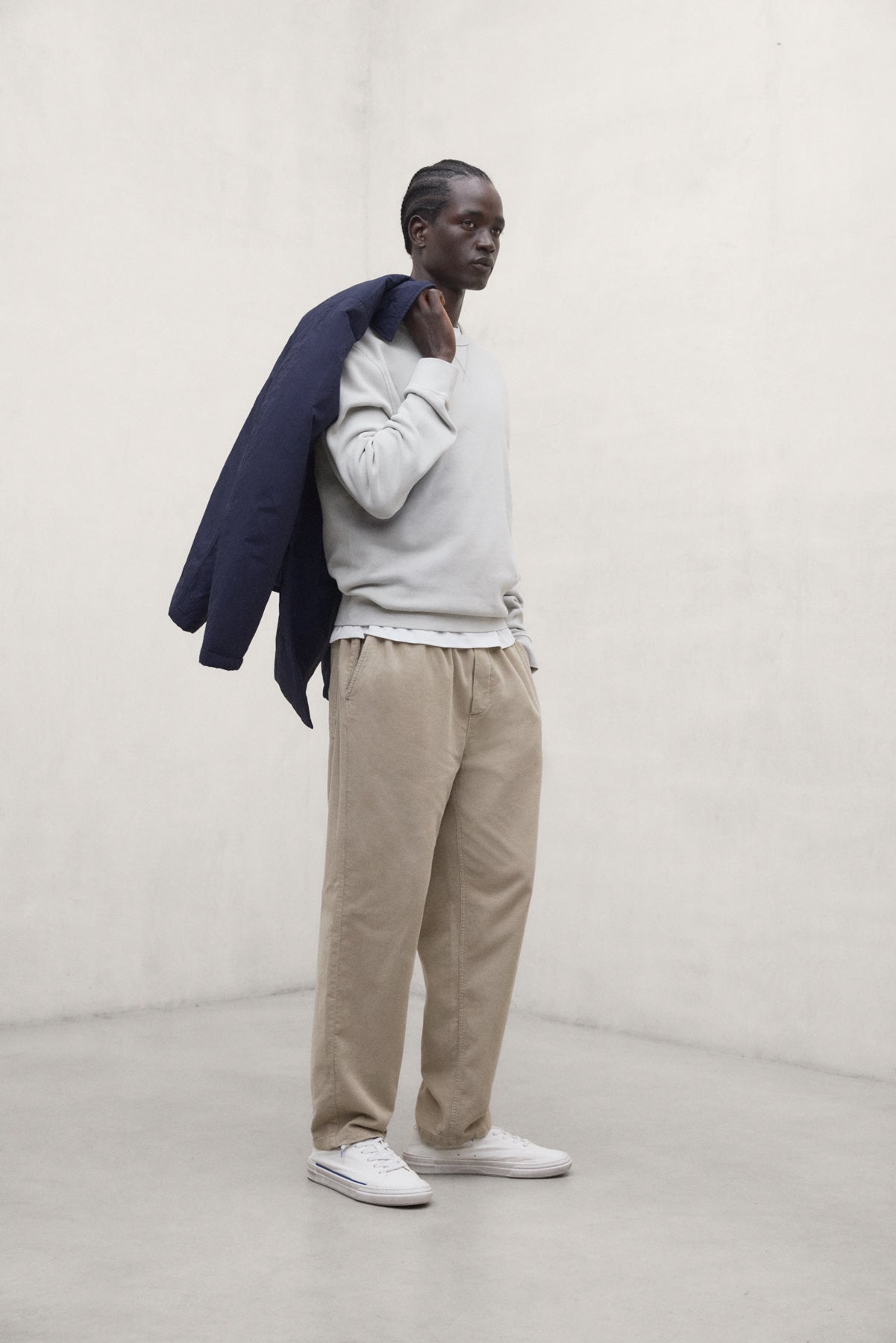 SWEAT-SHIRT GOLA GRIS CLAIR