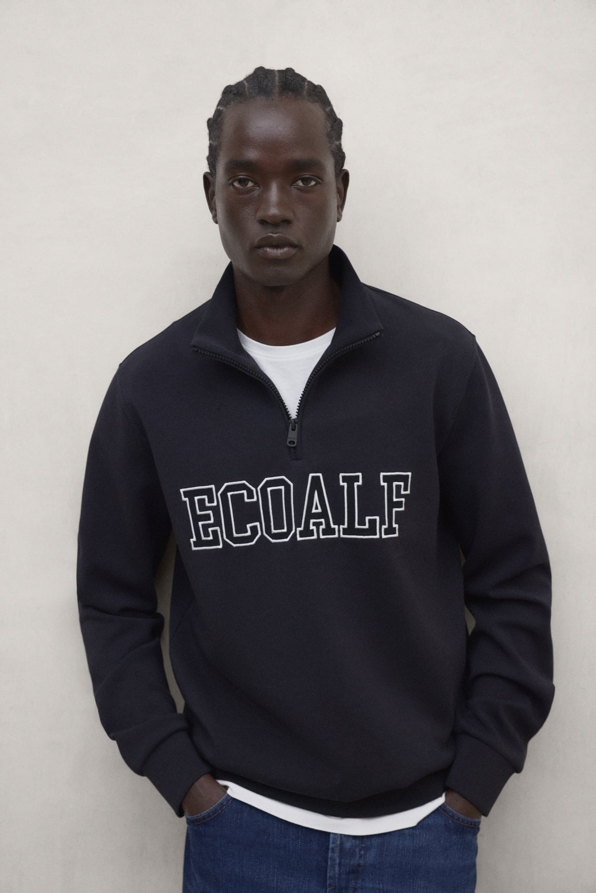 SWEATSHIRT TEREL LOGO MARINEBLAU