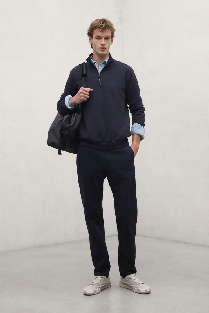 SWEAT-SHIRT TEREL BLEU MARINE