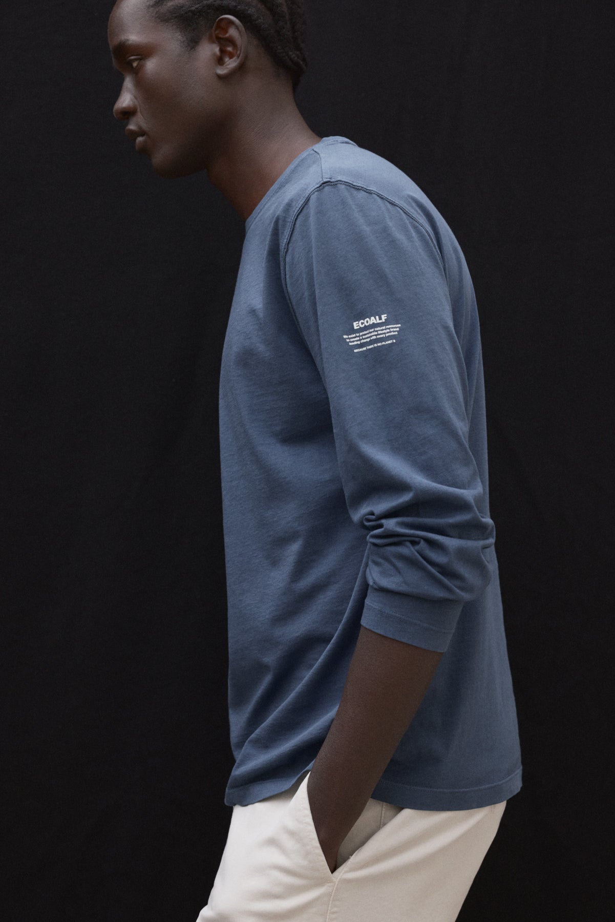 T-SHIRT À MANCHES LONGUES LAREDO BLEU