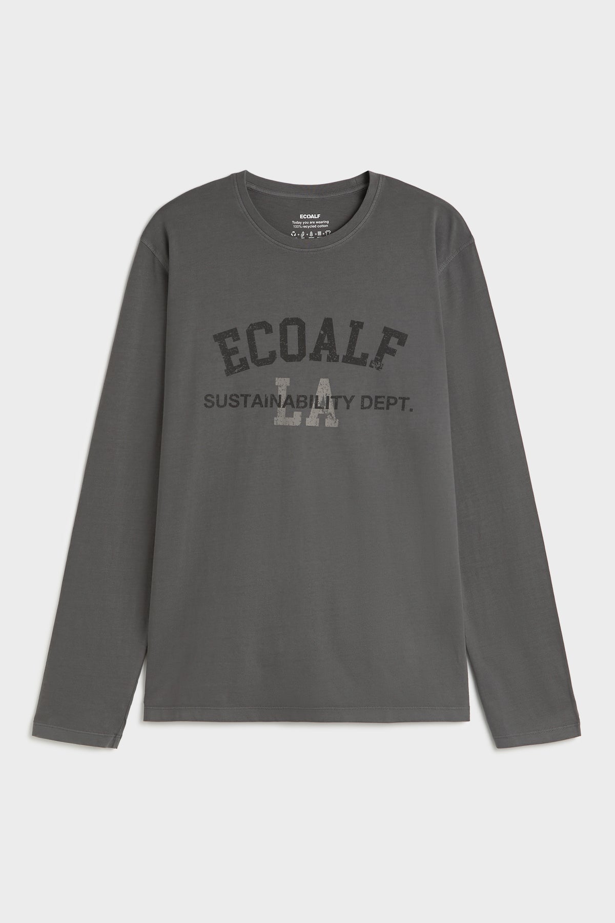 CAMISETA MANGA LARGA ROBIN GRIS OSCURO