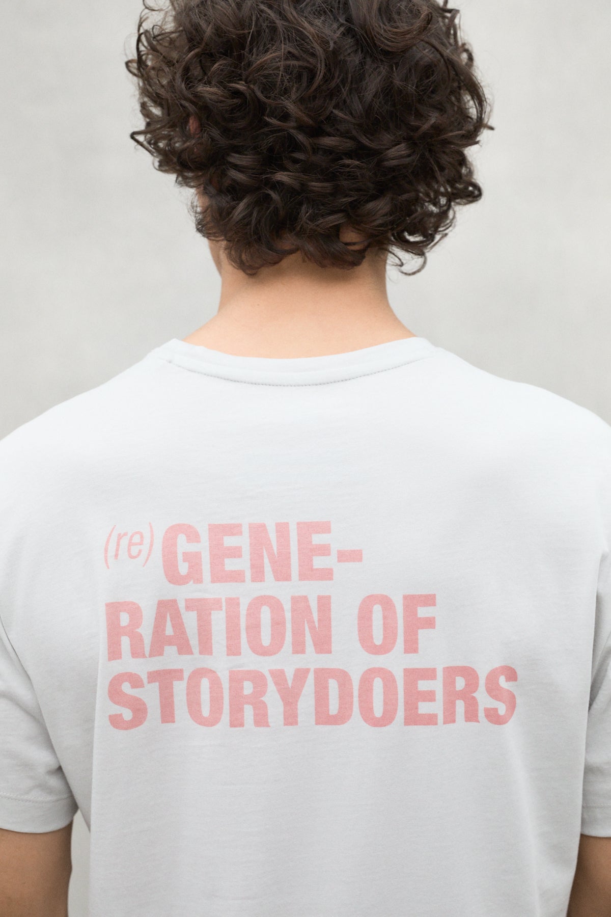 T-SHIRT REGENERATION GRIS ET ROSE