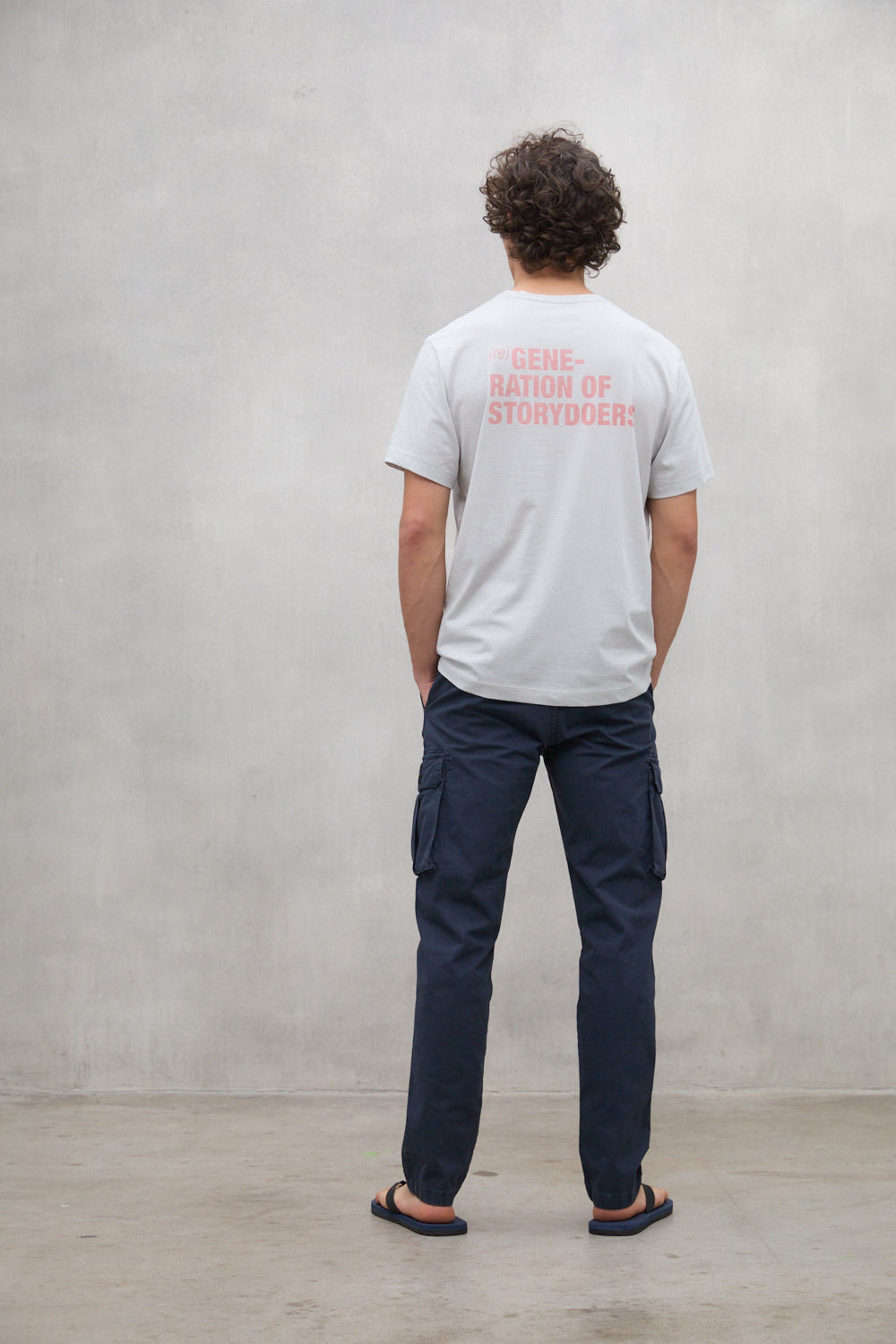 T-SHIRT REGENERATION GRIS ET ROSE