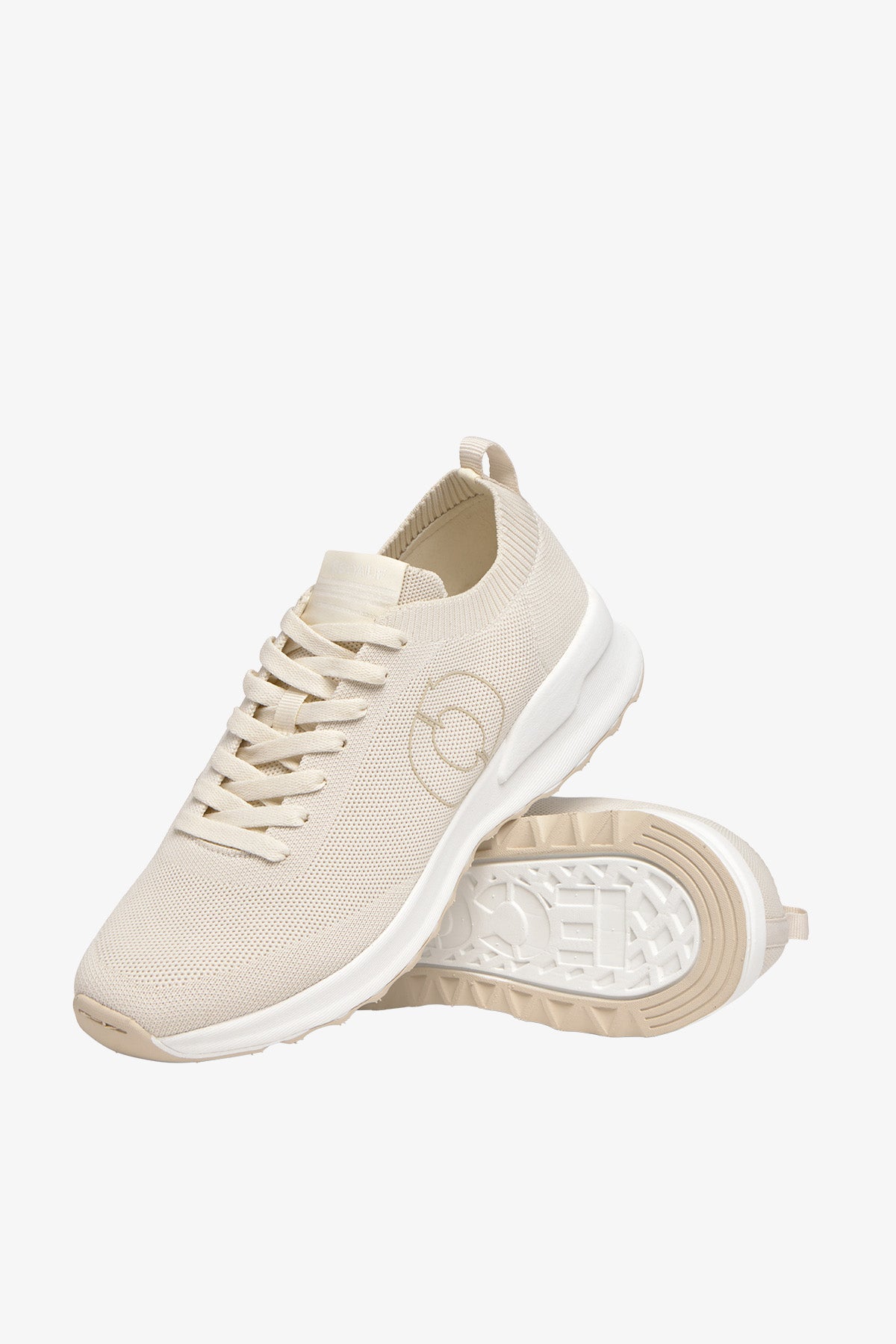 WHITE KNITTED CONDE KNIT TRAINERS