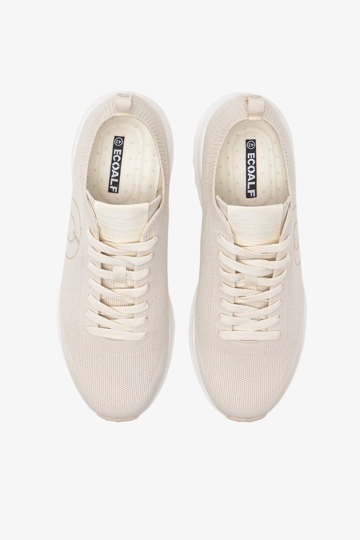 WHITE KNITTED CONDE KNIT TRAINERS