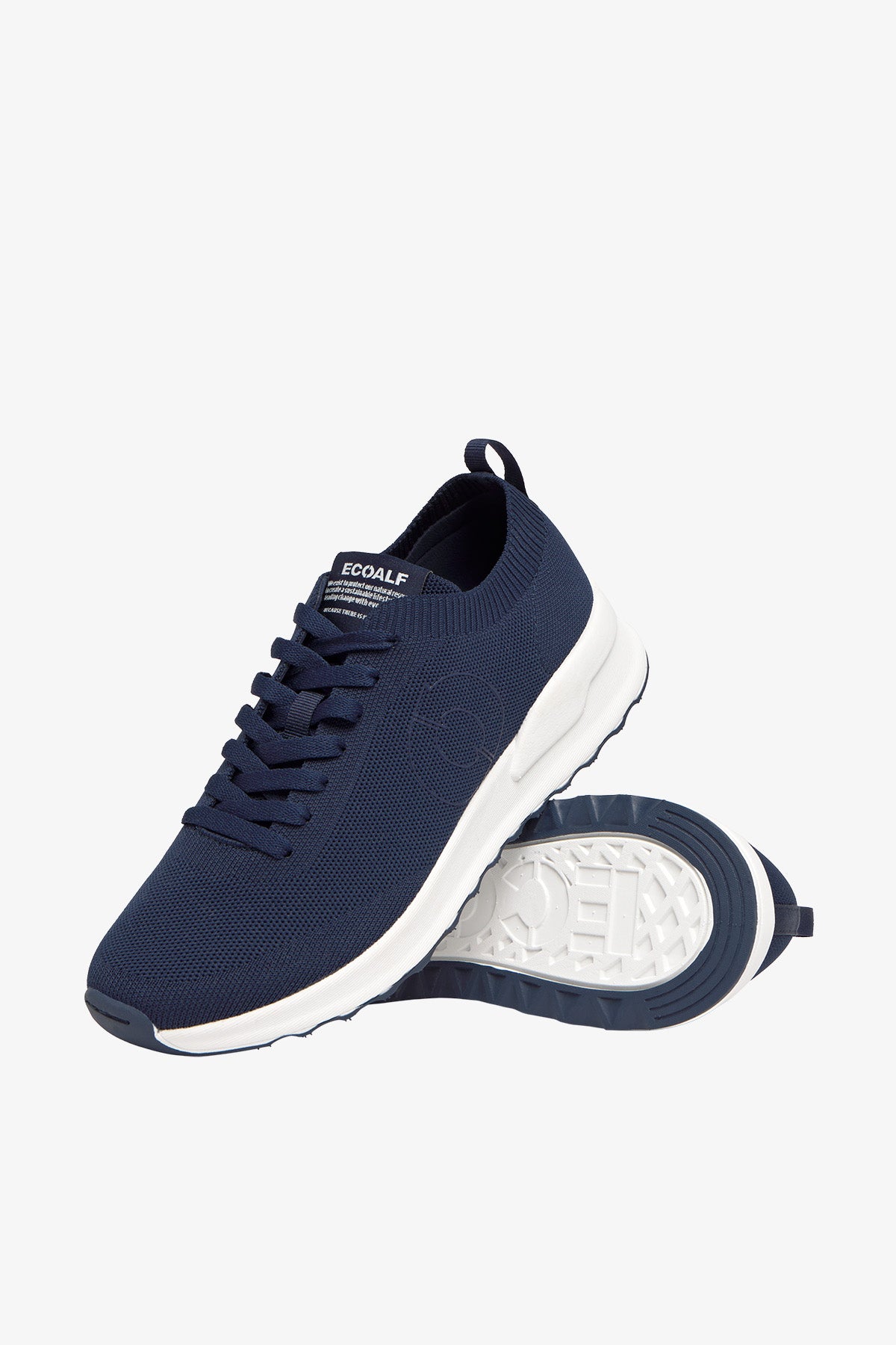 NAVY BLUE KNITTED CONDE KNIT TRAINERS