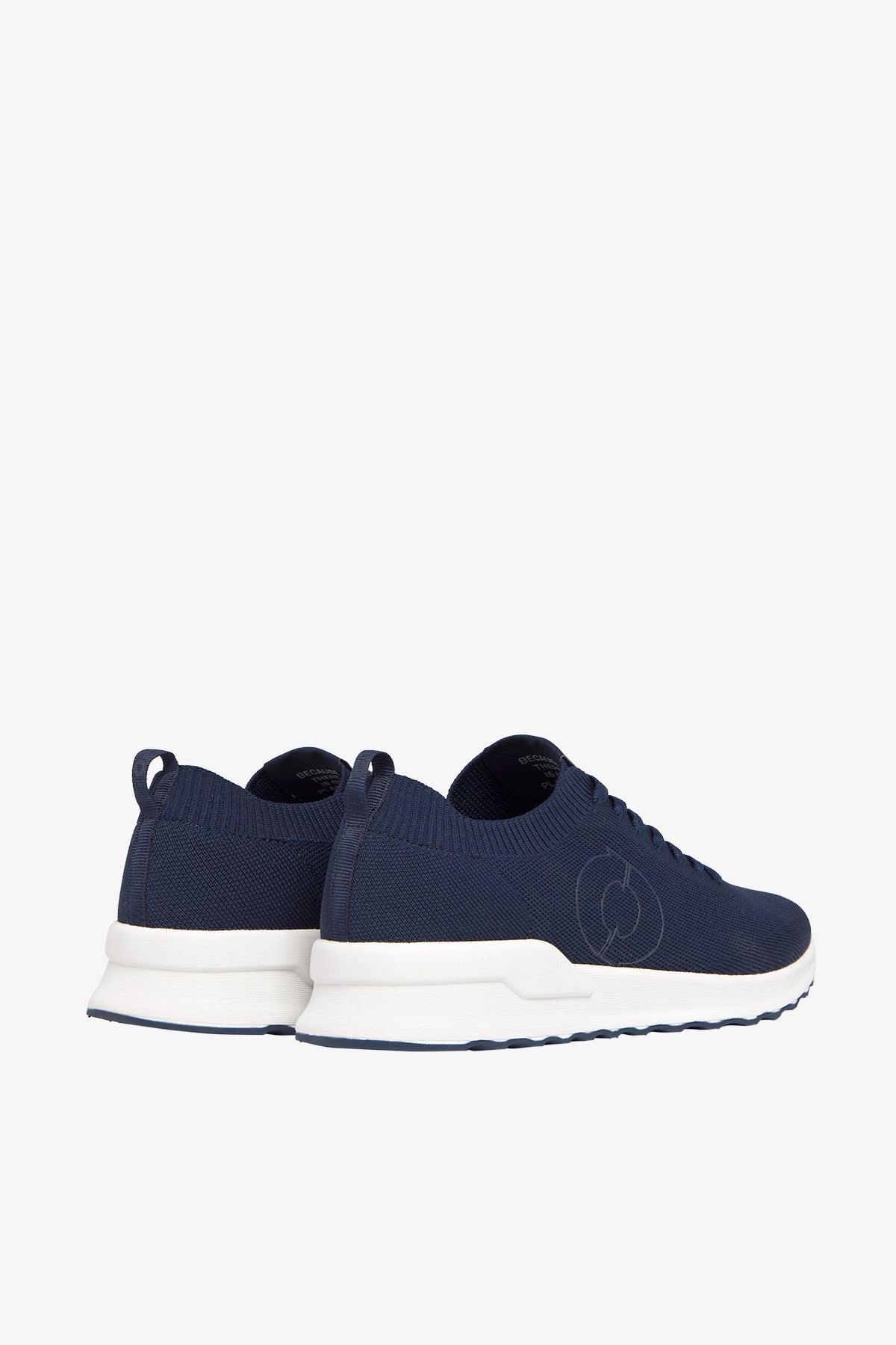 NAVY BLUE KNITTED CONDE KNIT TRAINERS