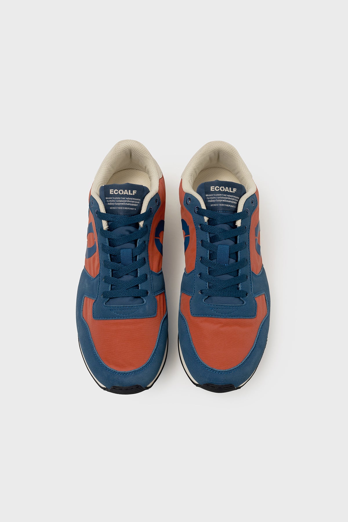 BLUE AND ORANGE UCLA TRAINERS