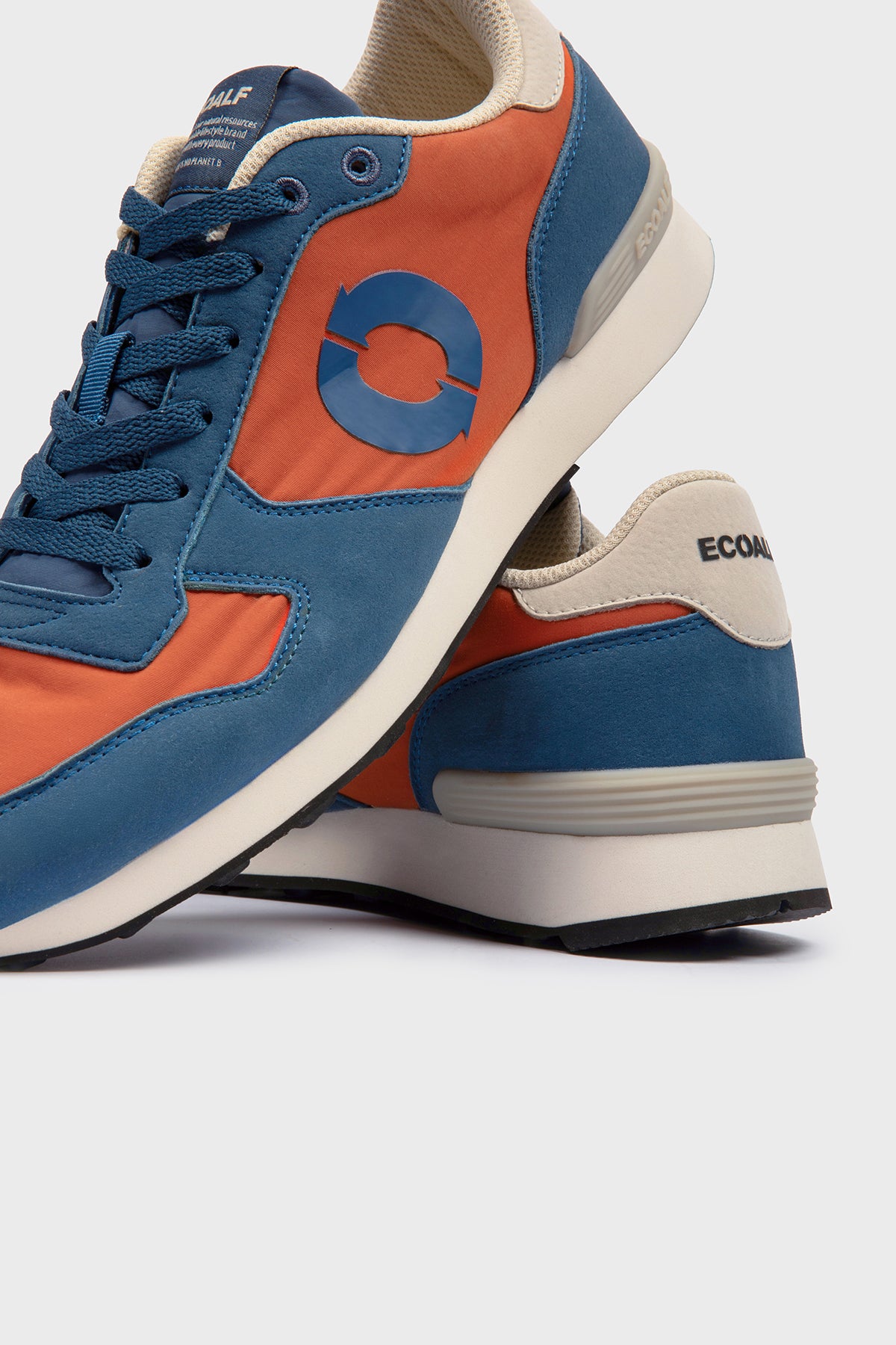 BLUE AND ORANGE UCLA TRAINERS