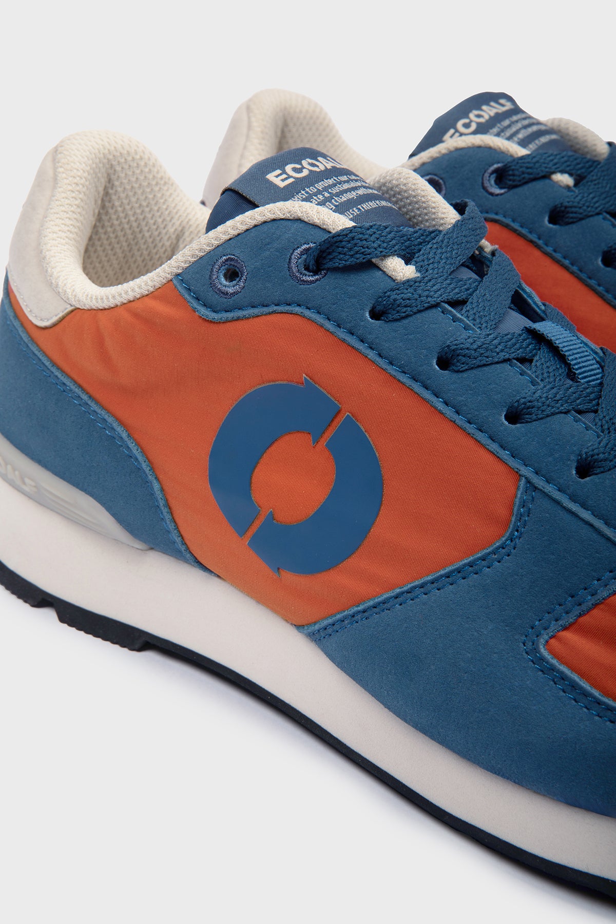 BLUE AND ORANGE UCLA TRAINERS