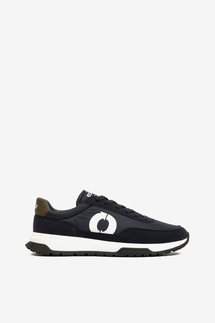 NAVY BLUE/BROWN VENTURA TRAINERS