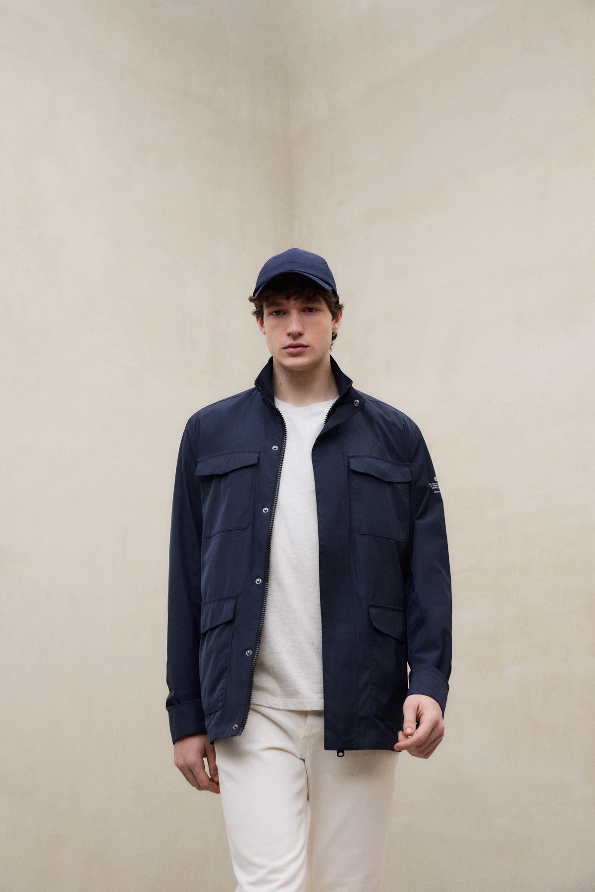 ECOALF NAVY BLUE UNISEX SPORTS CAP