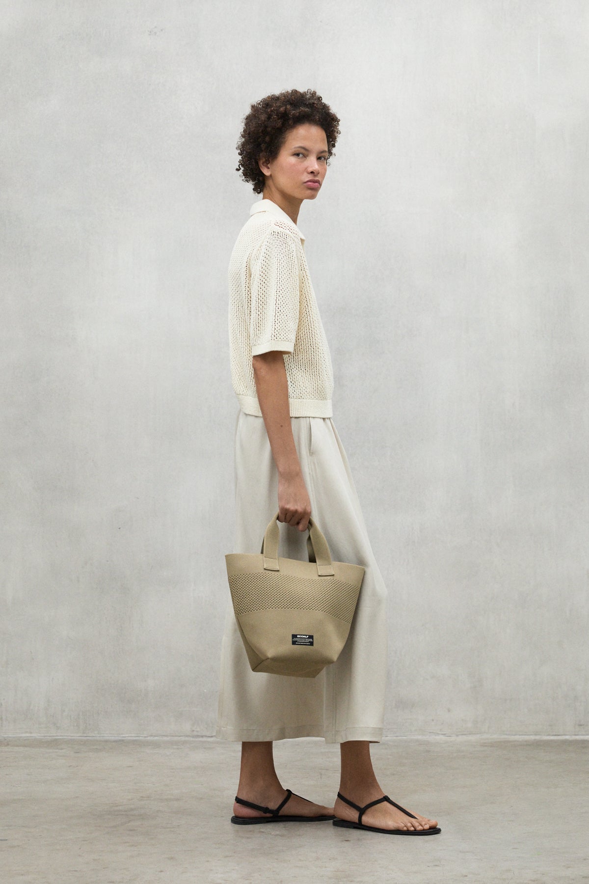 BORSA MINI BUCKET TIKA MARRONE