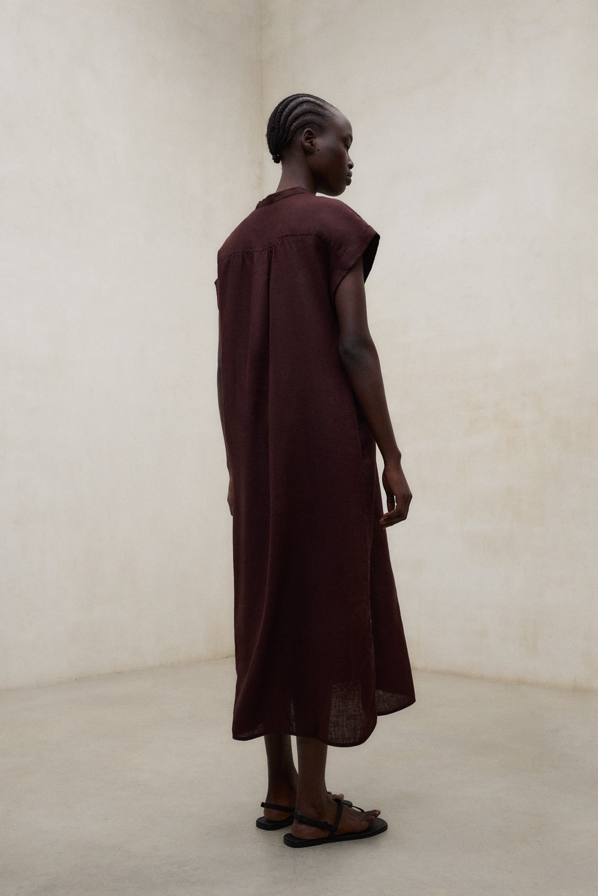 AMETHYST DRESS BROWN