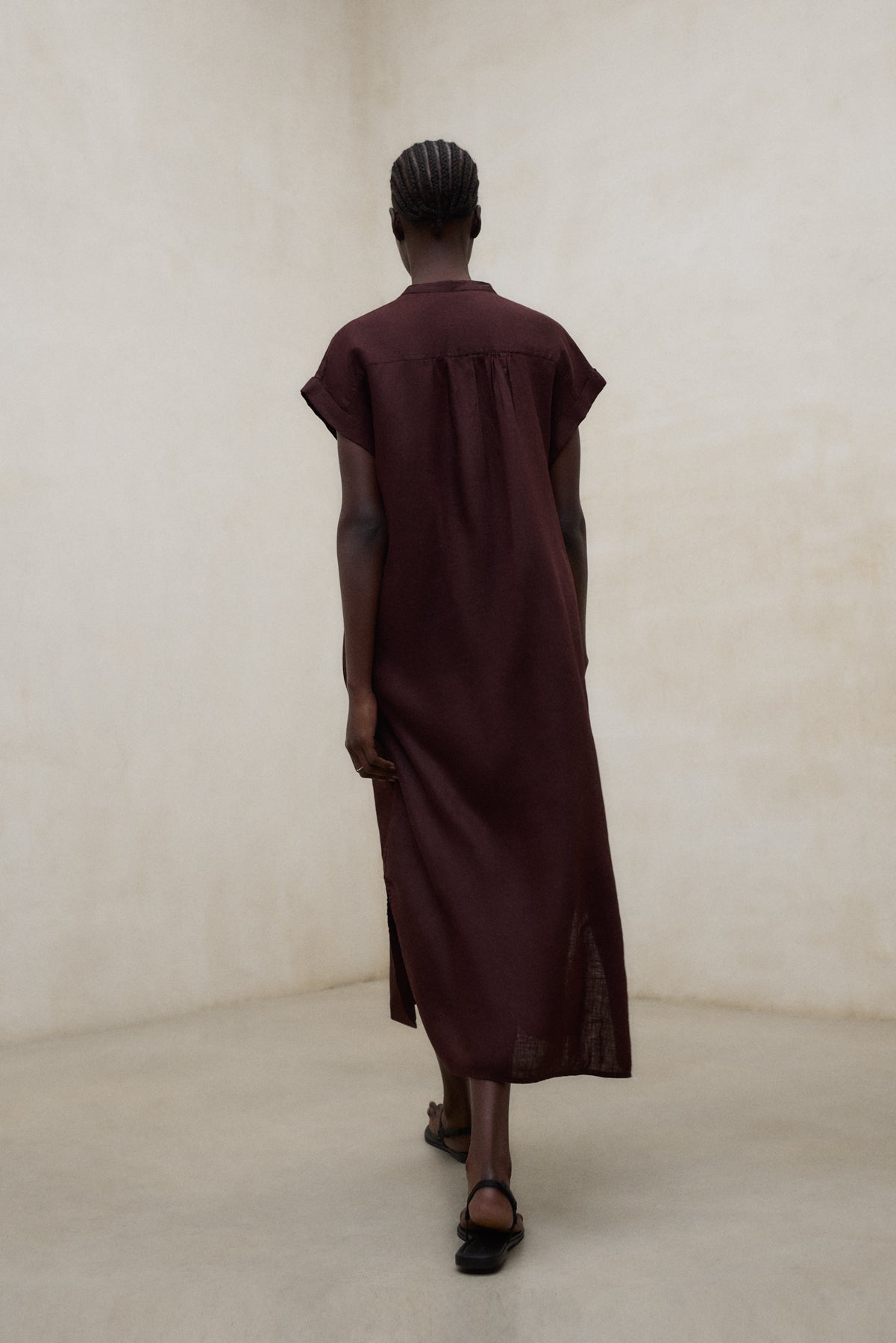 AMETHYST DRESS BROWN