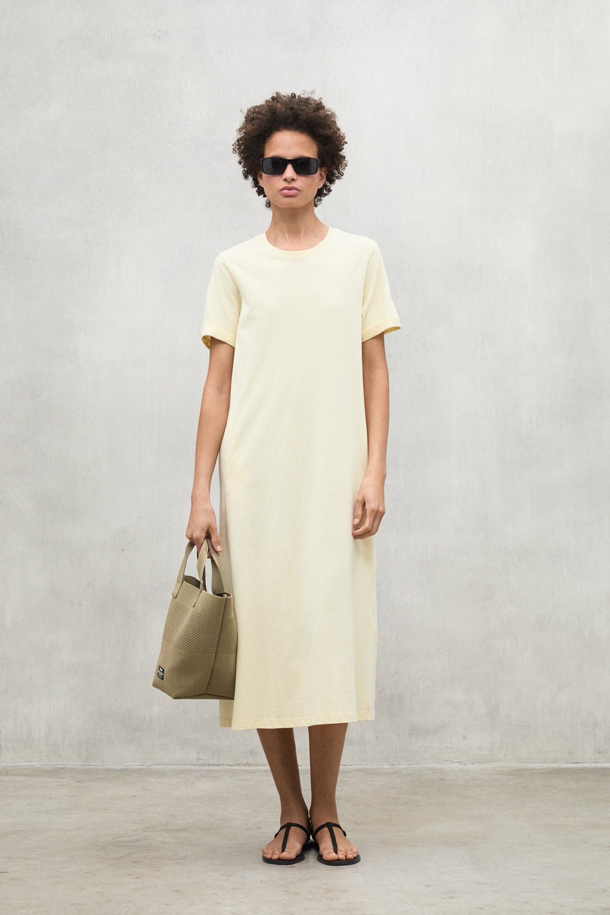 VESTIDO ARGENTO AMARILLO