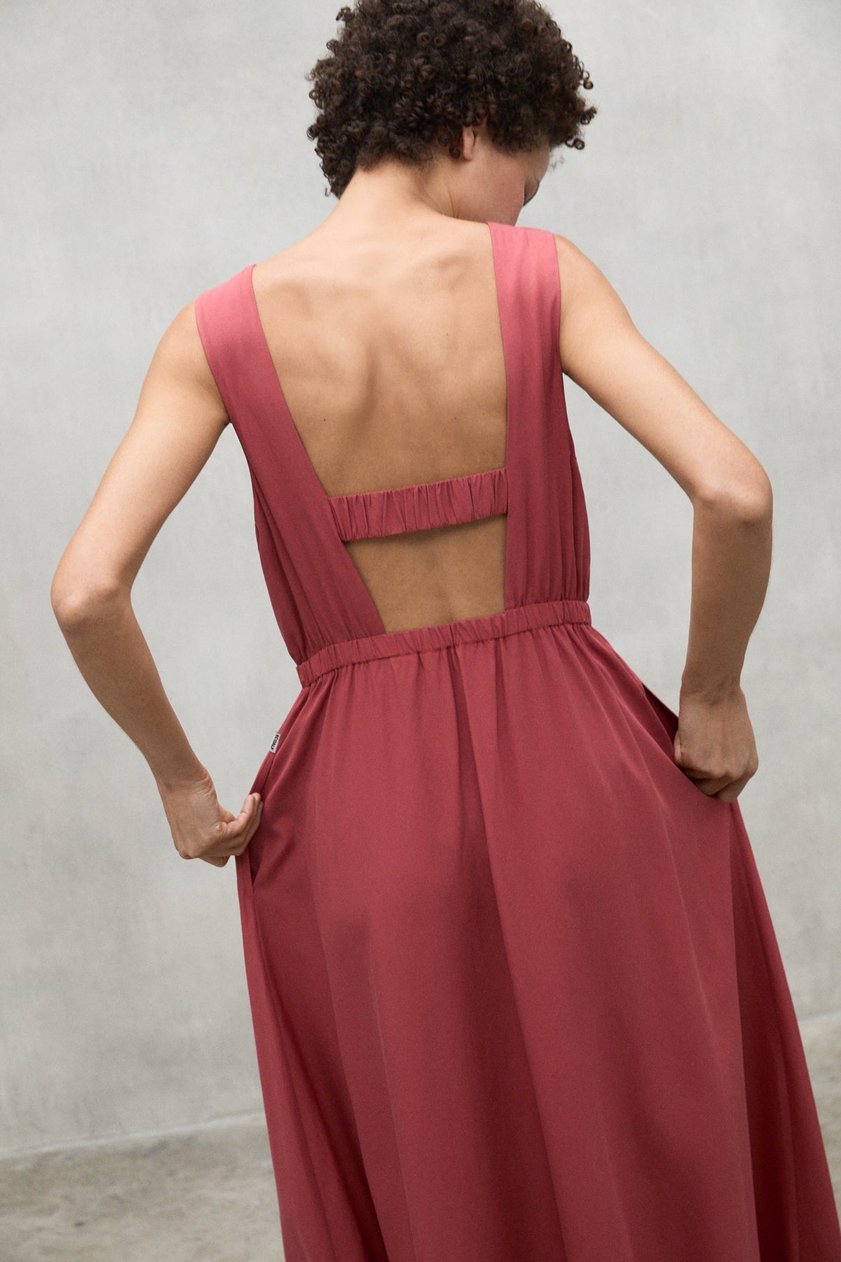 MAROON KARL DRESS