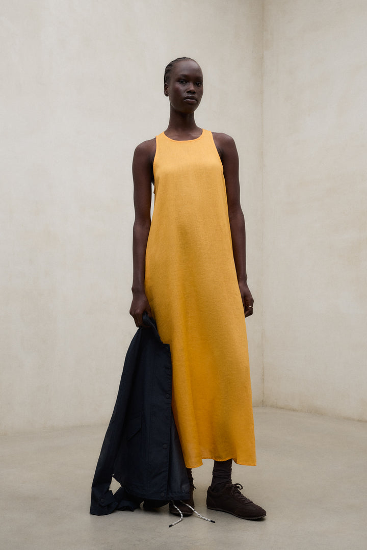 ORANGE UKARA DRESS