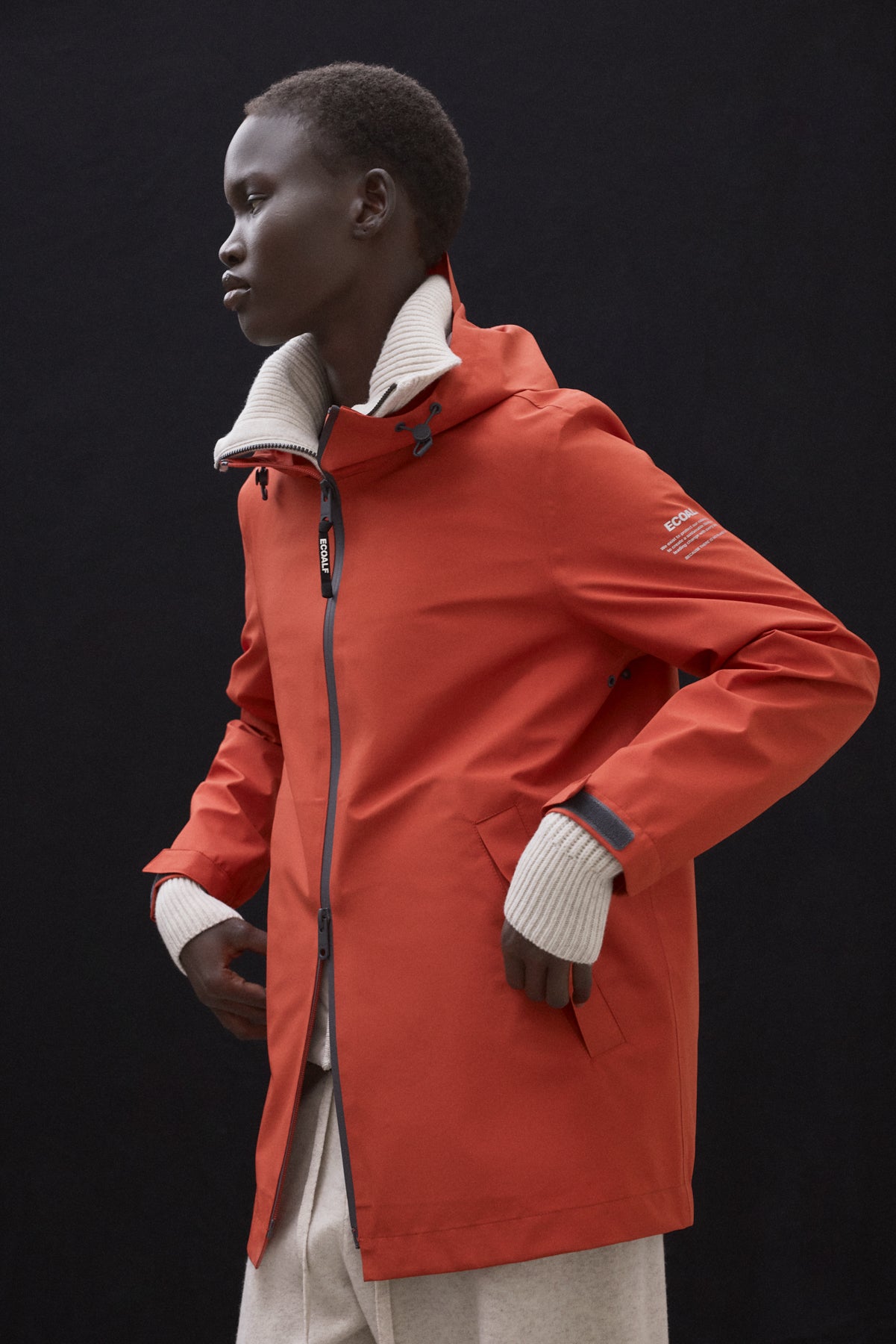 ORANGE DILUVIO JACKET