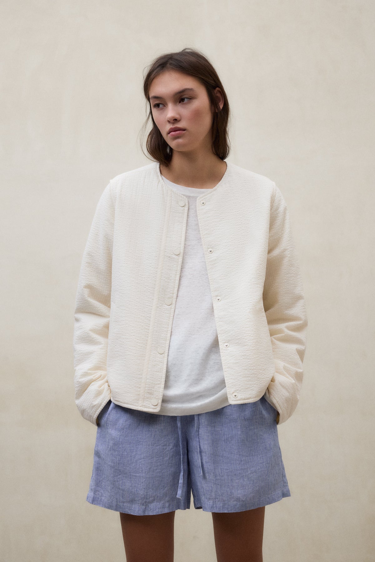 VESTE RÉVERSIBLE GABI BEIGE