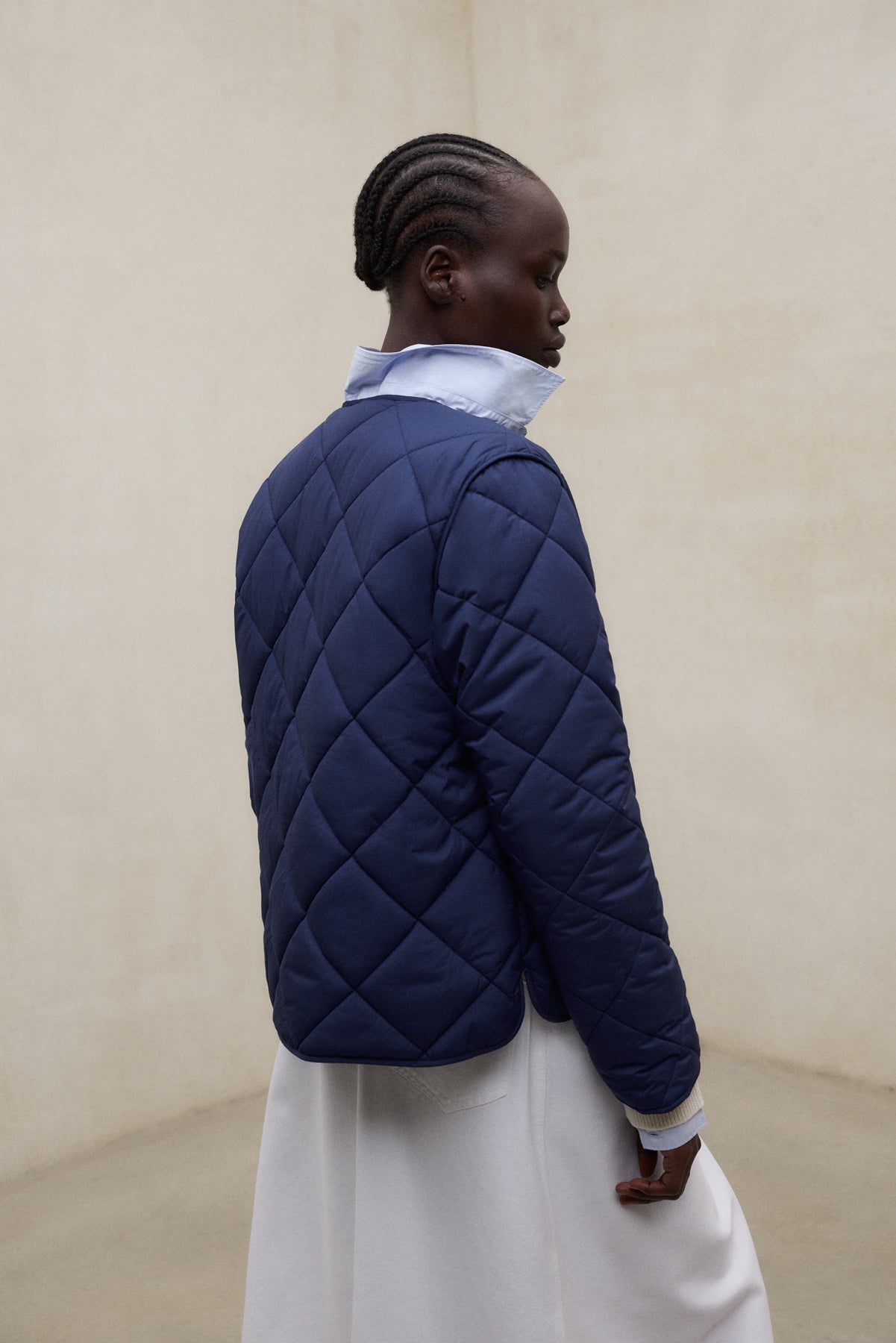 VESTE MUSA RHOMB BLEU MARINE