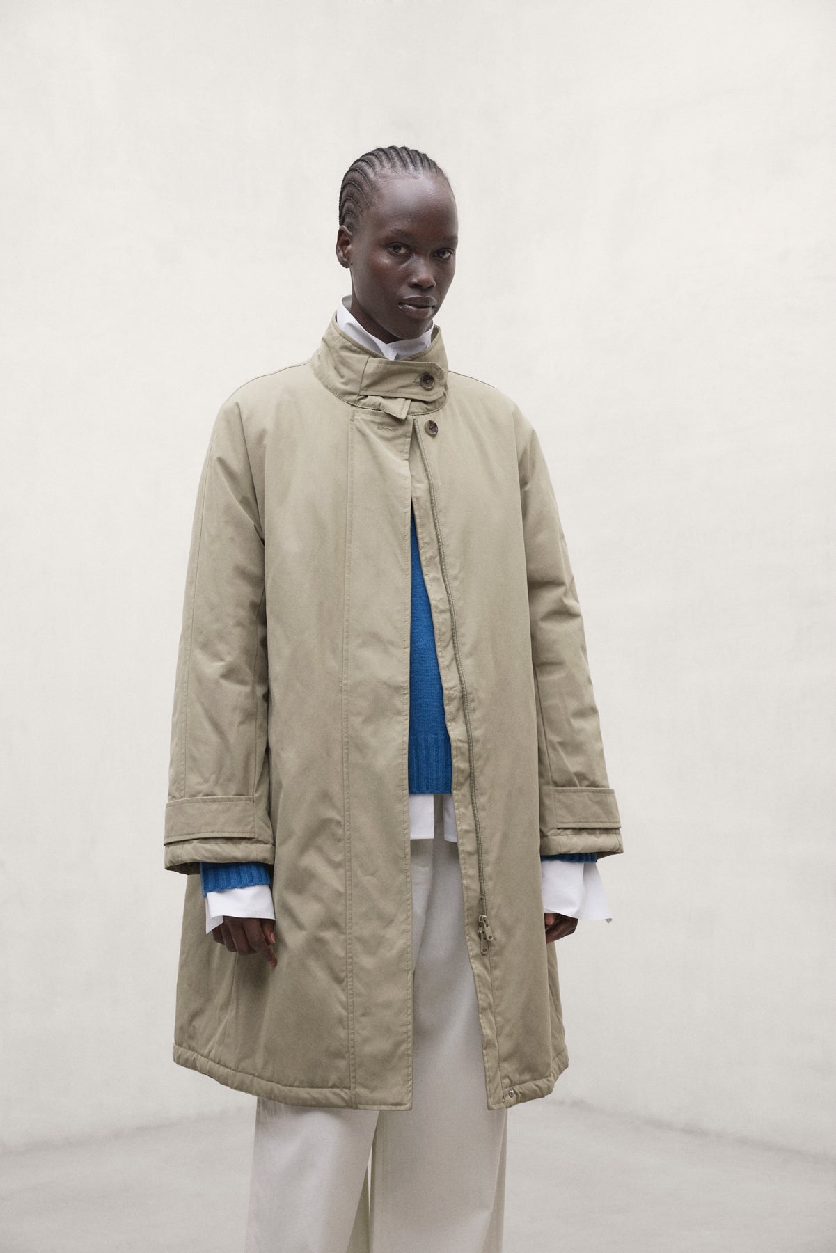 LANGE JACKE NEBU BEIGE