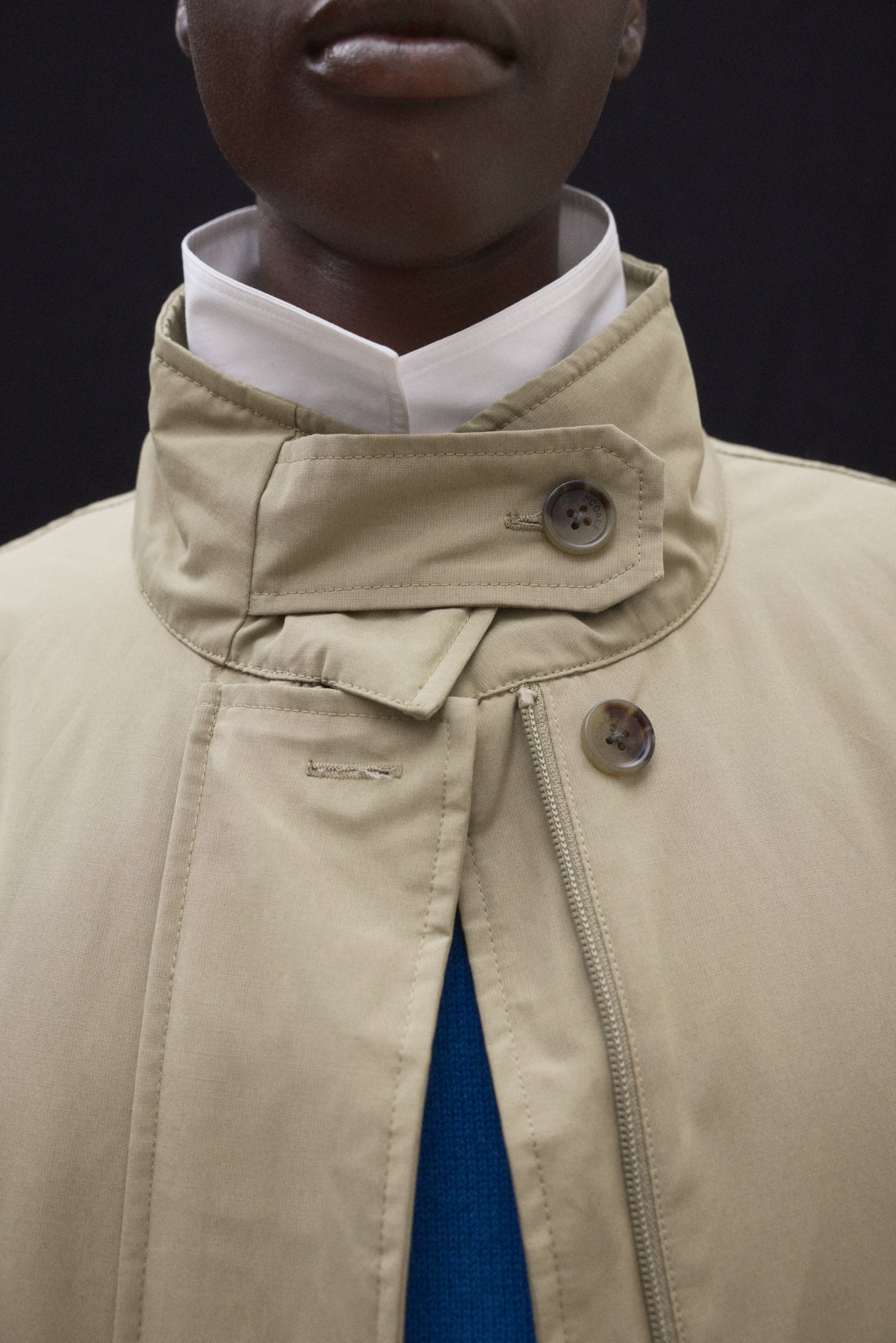 LANGE JACKE NEBU BEIGE
