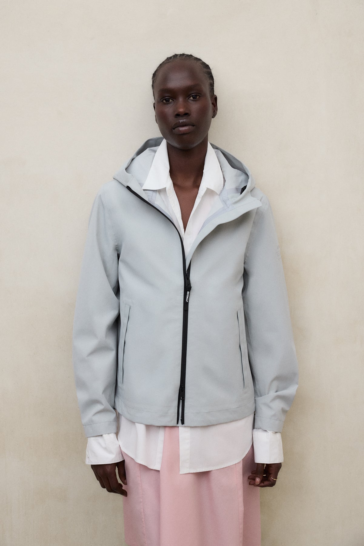 LIGHT GREY VENIS JACKET