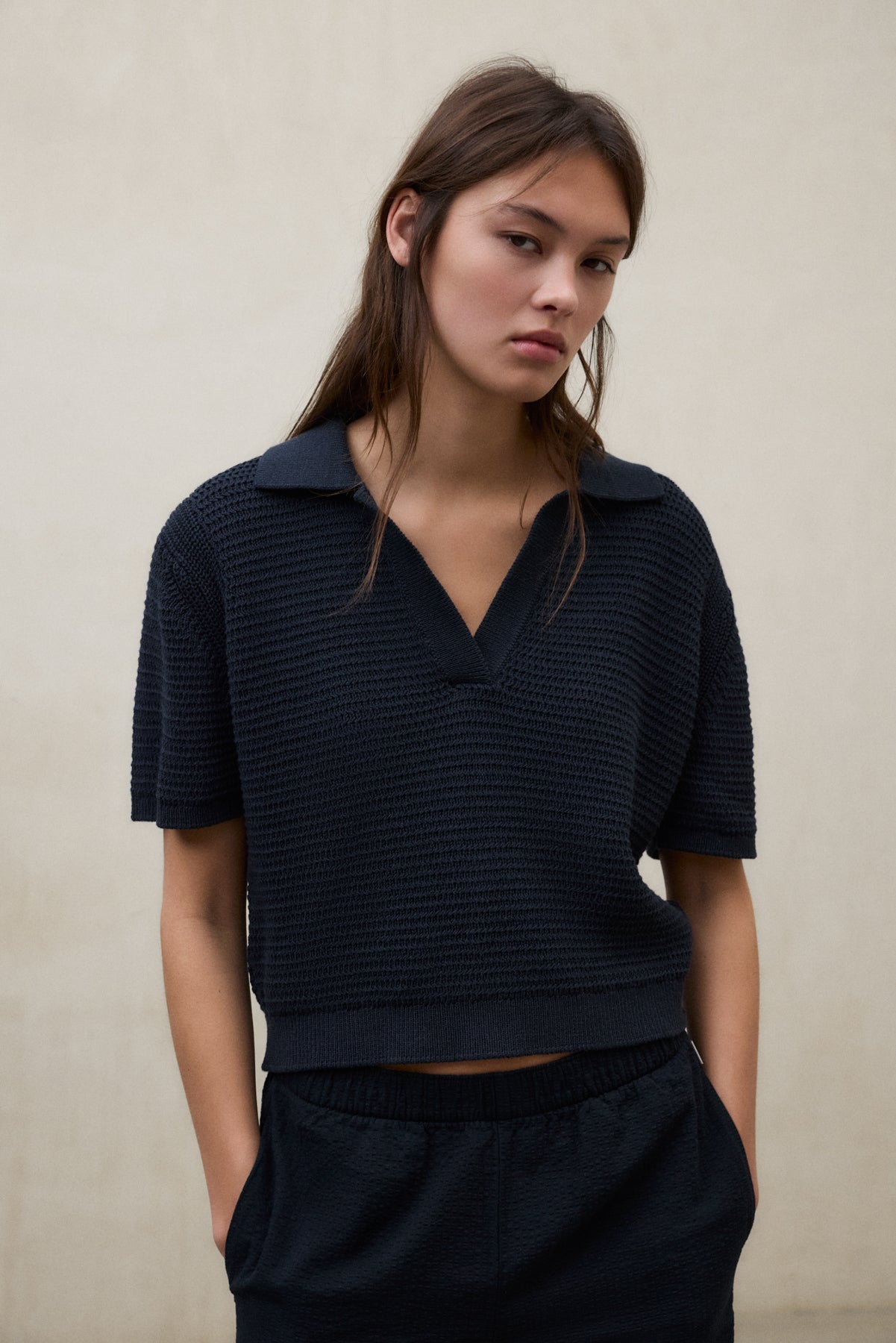 PULLOVER ANNA MARINEBLAU