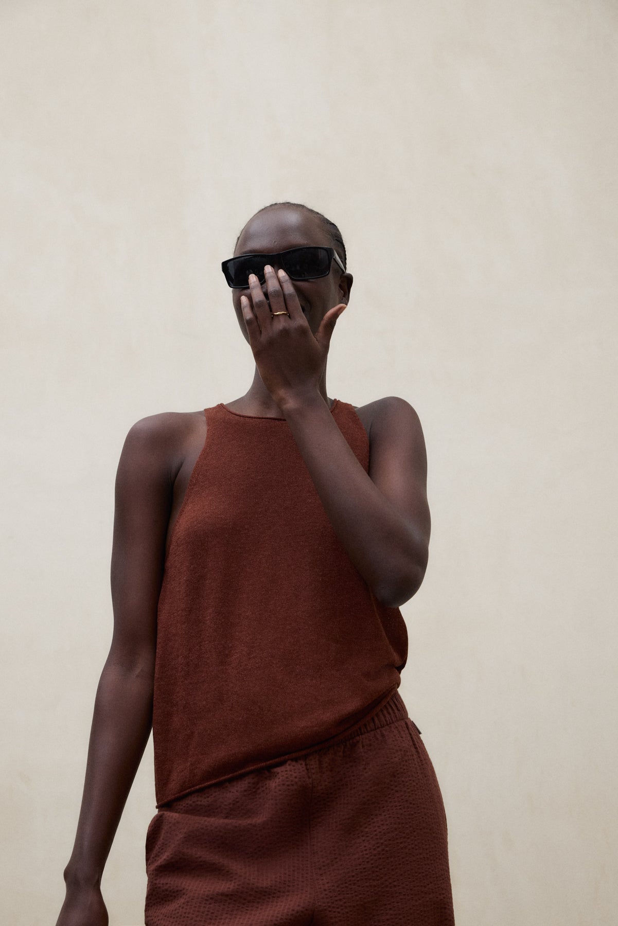 BROWN CEIBA SWEATER