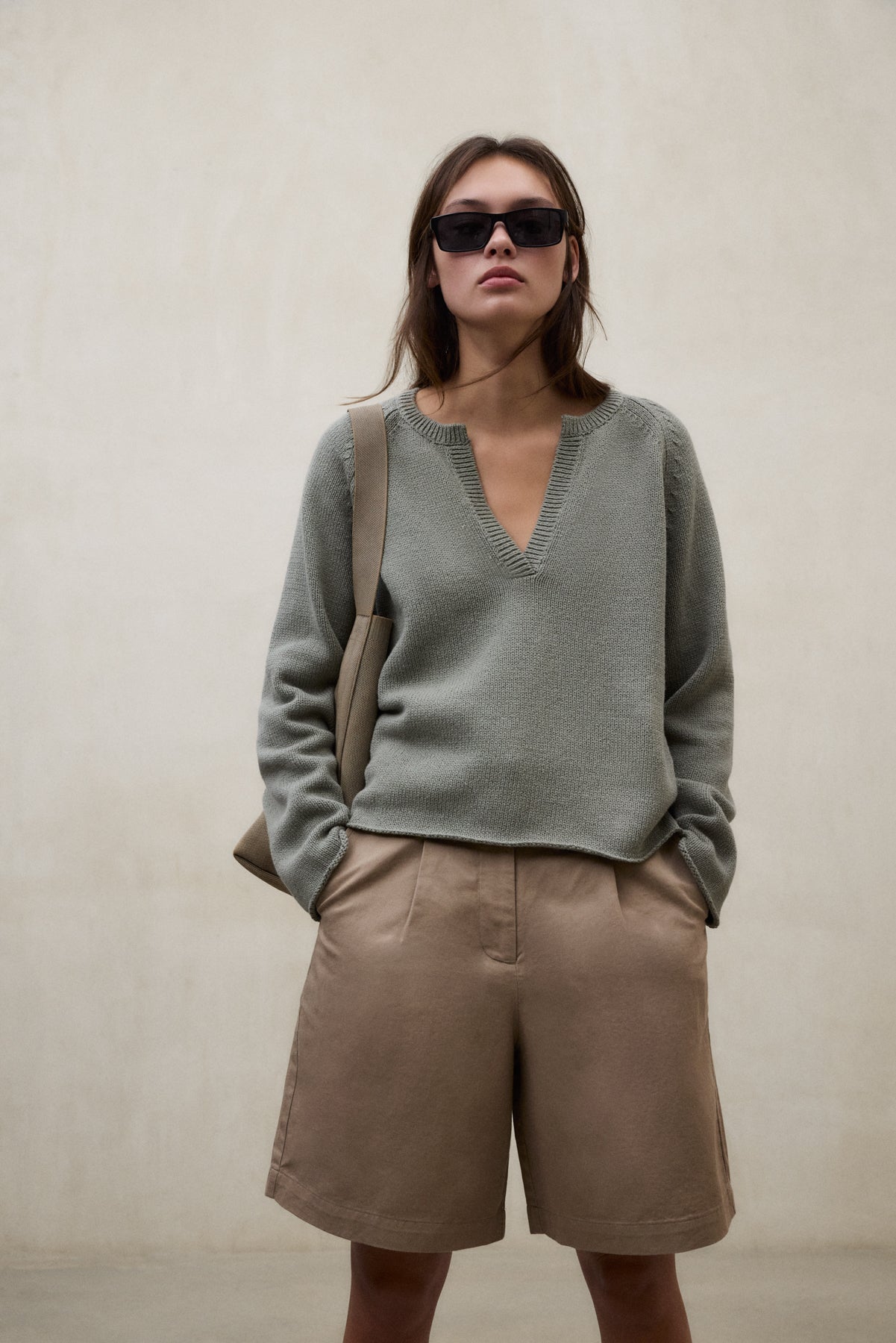 PULLOVER NOUR GRÜN