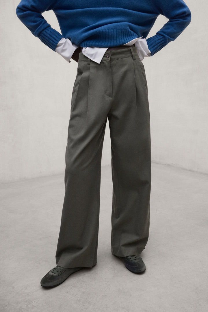 PANTALÓN ALGODÓN TÉCNICO GALIA VERDE